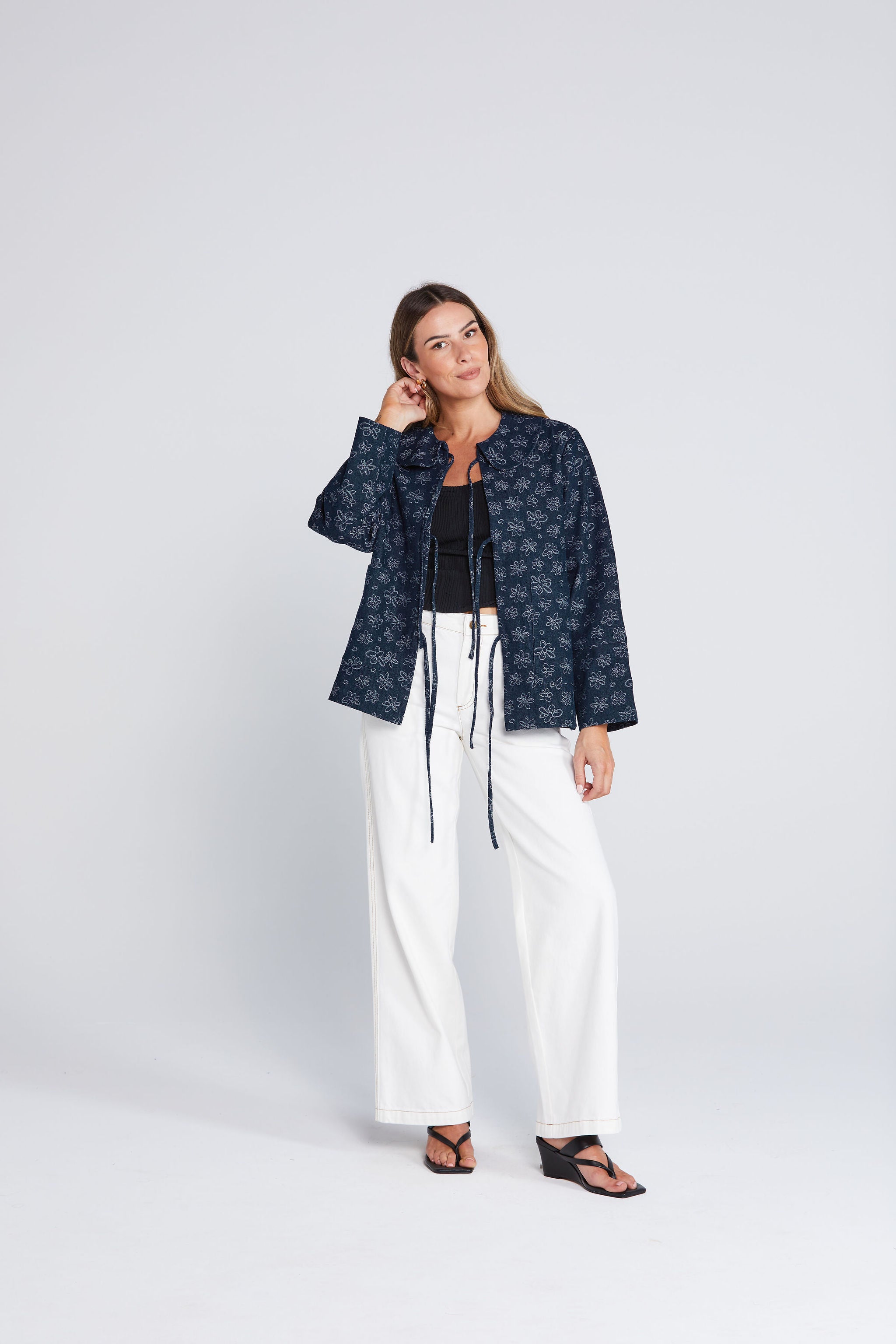 Commence Shacket - Inkwell Bloom