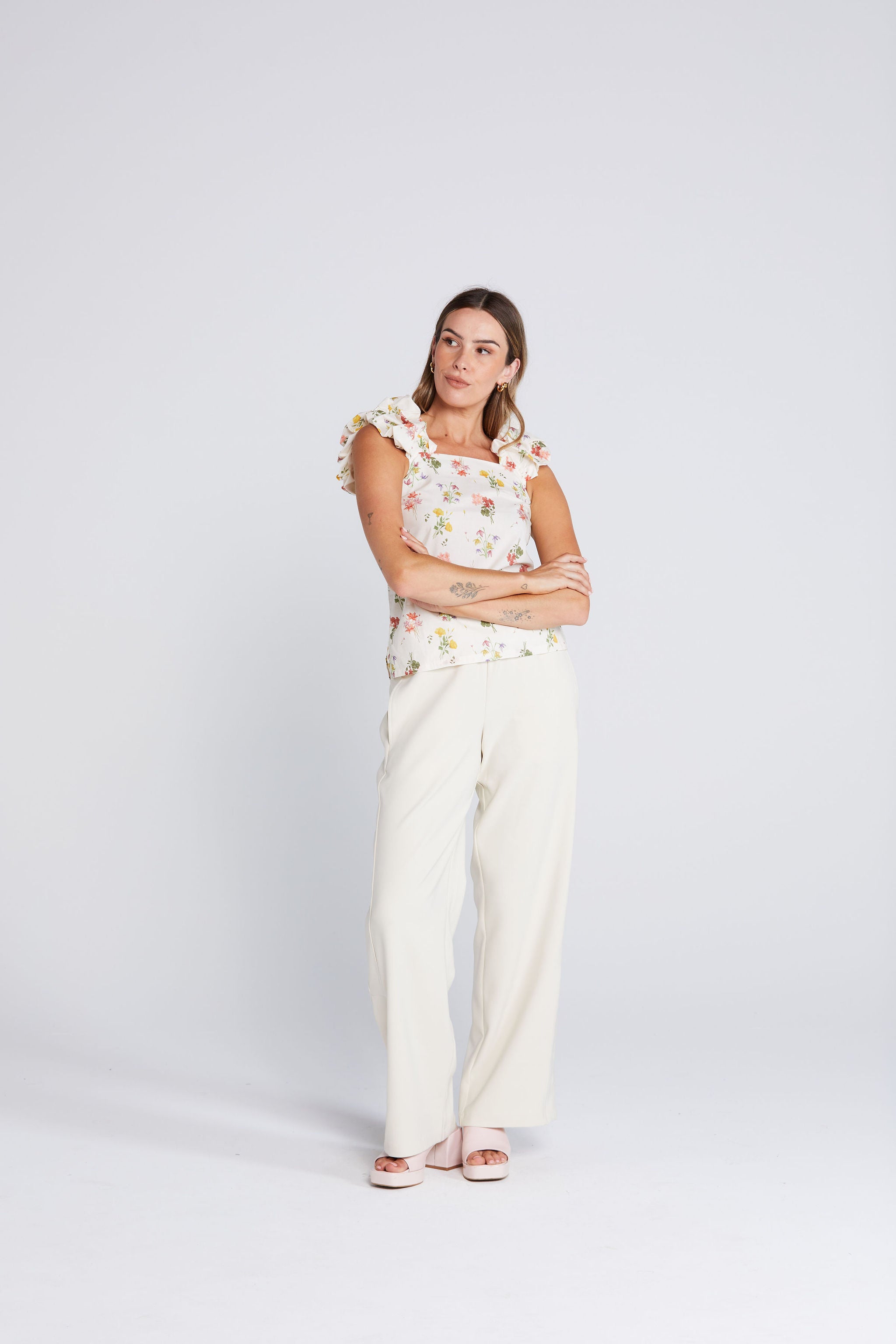 Ruffle Singlet - Summer Haven