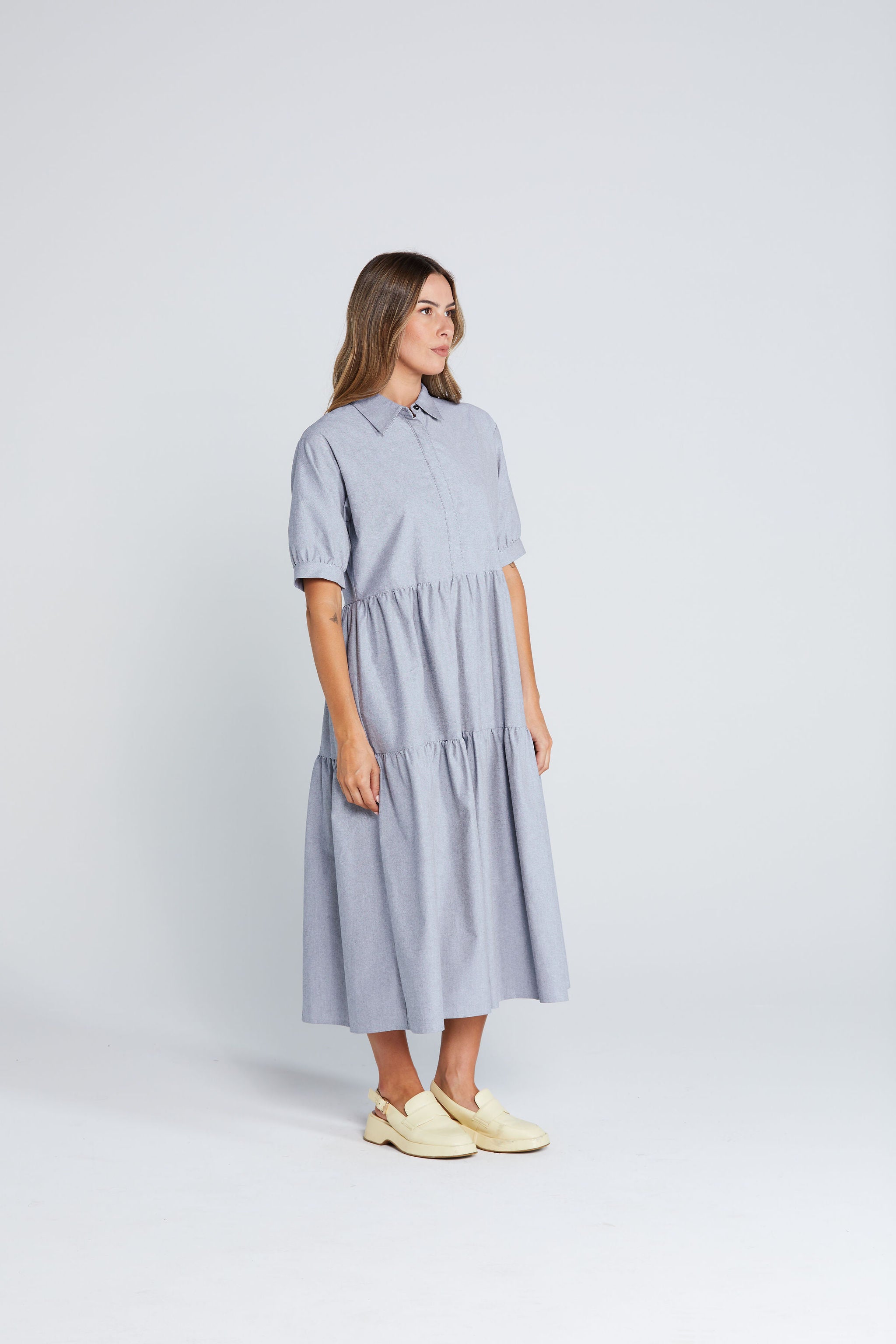 Luna Dress - Onyx Grain