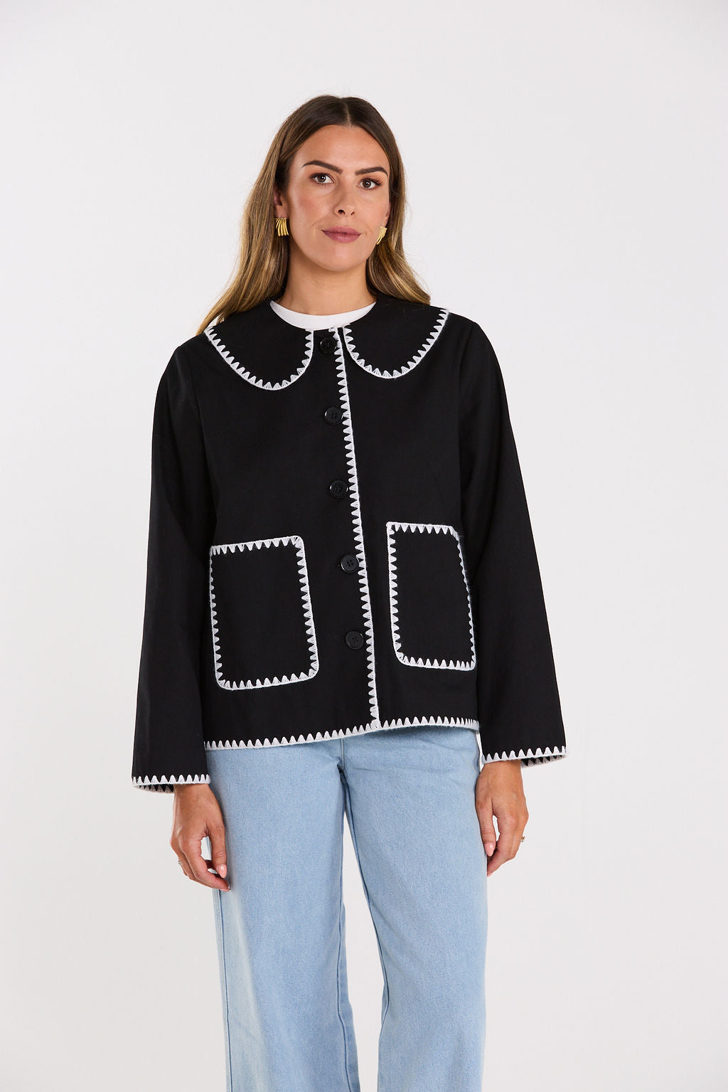 Stitchline Jacket - Black