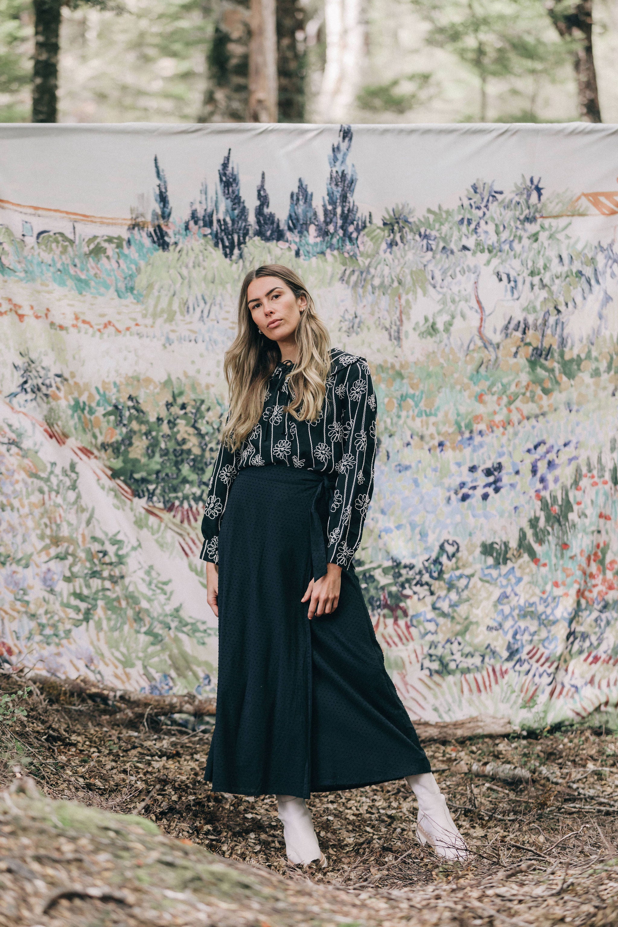 Liberty Skirt - Black Bobble