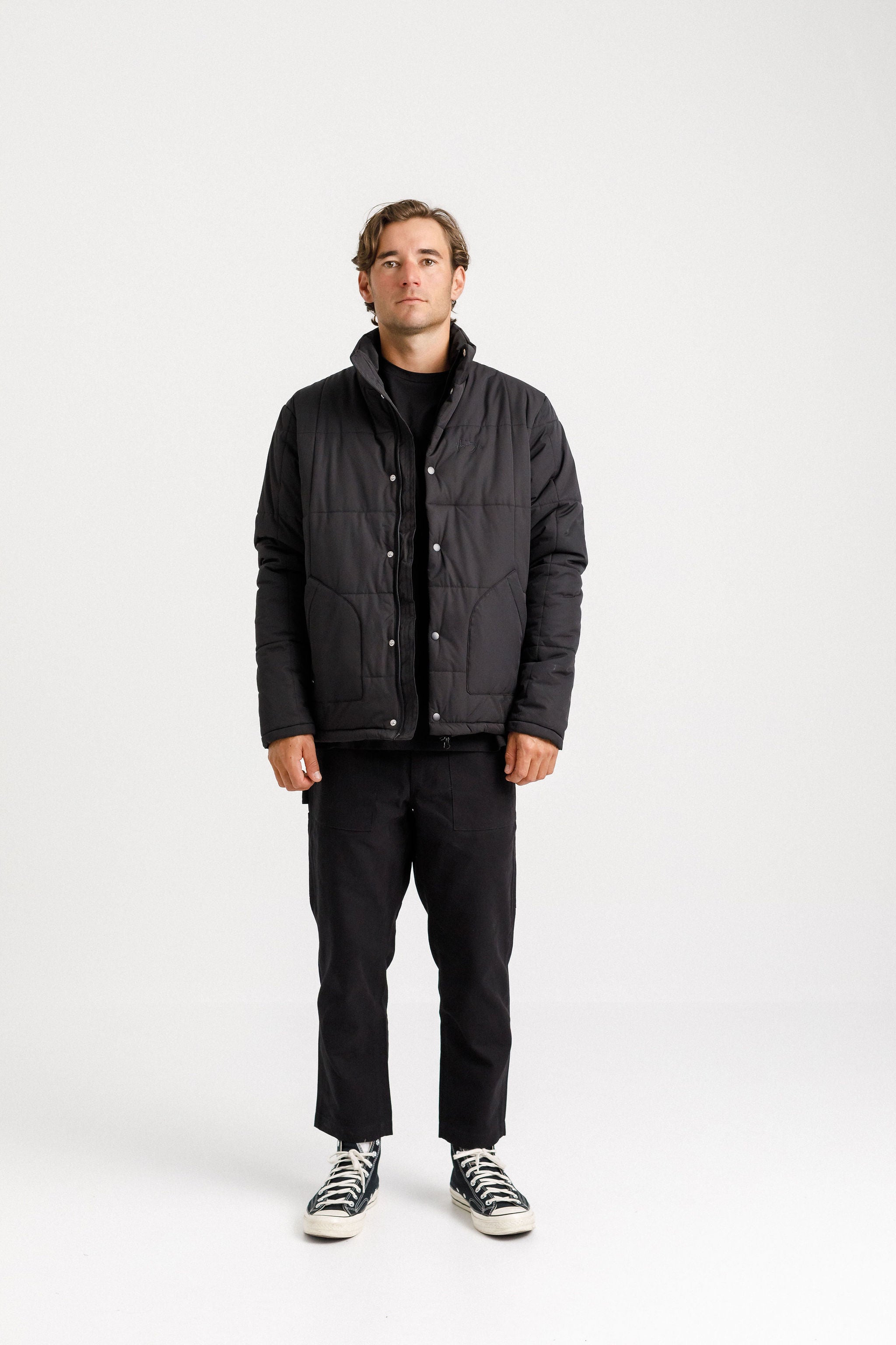 Diem Puff Jacket - Black