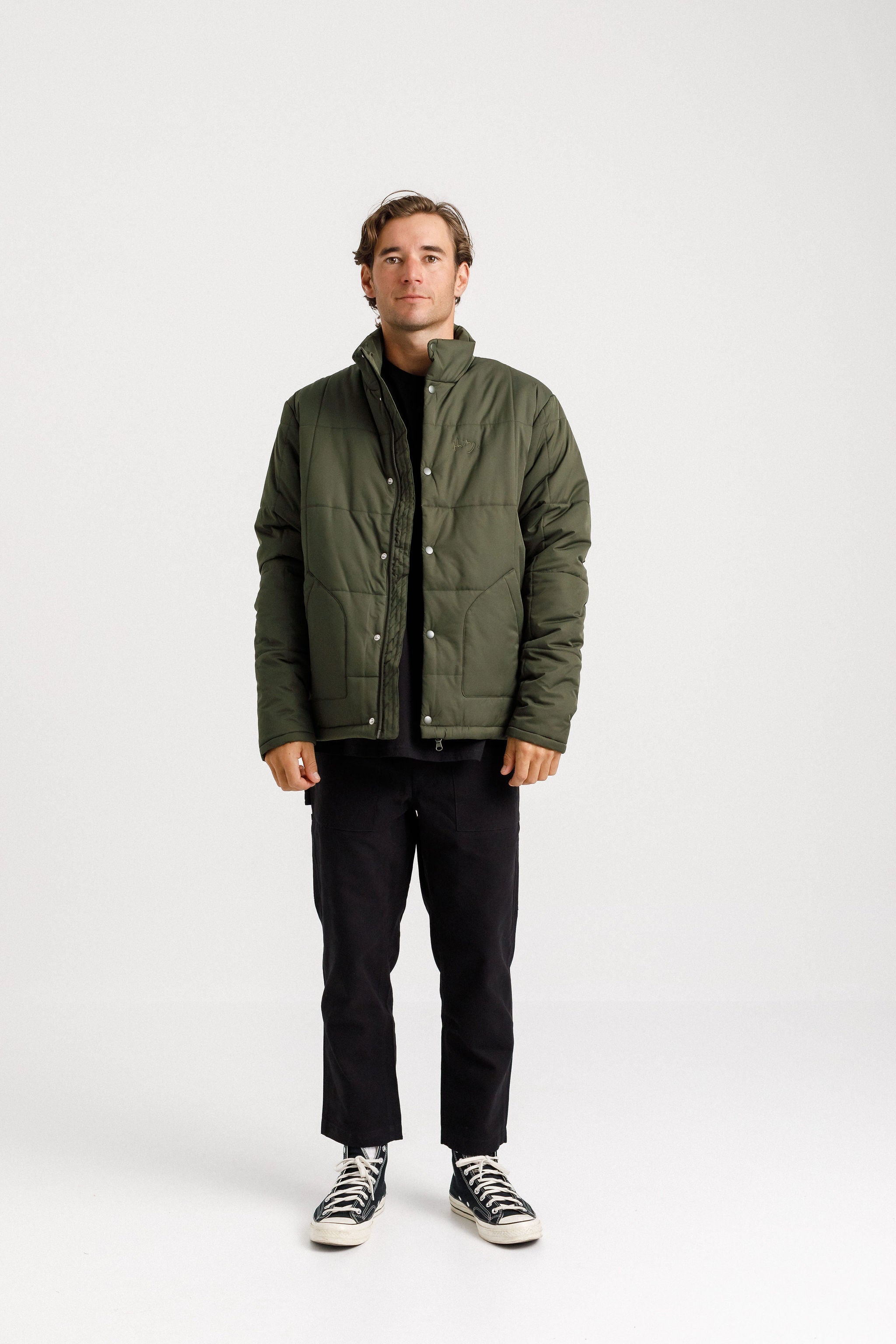 Diem Puff Jacket - Green