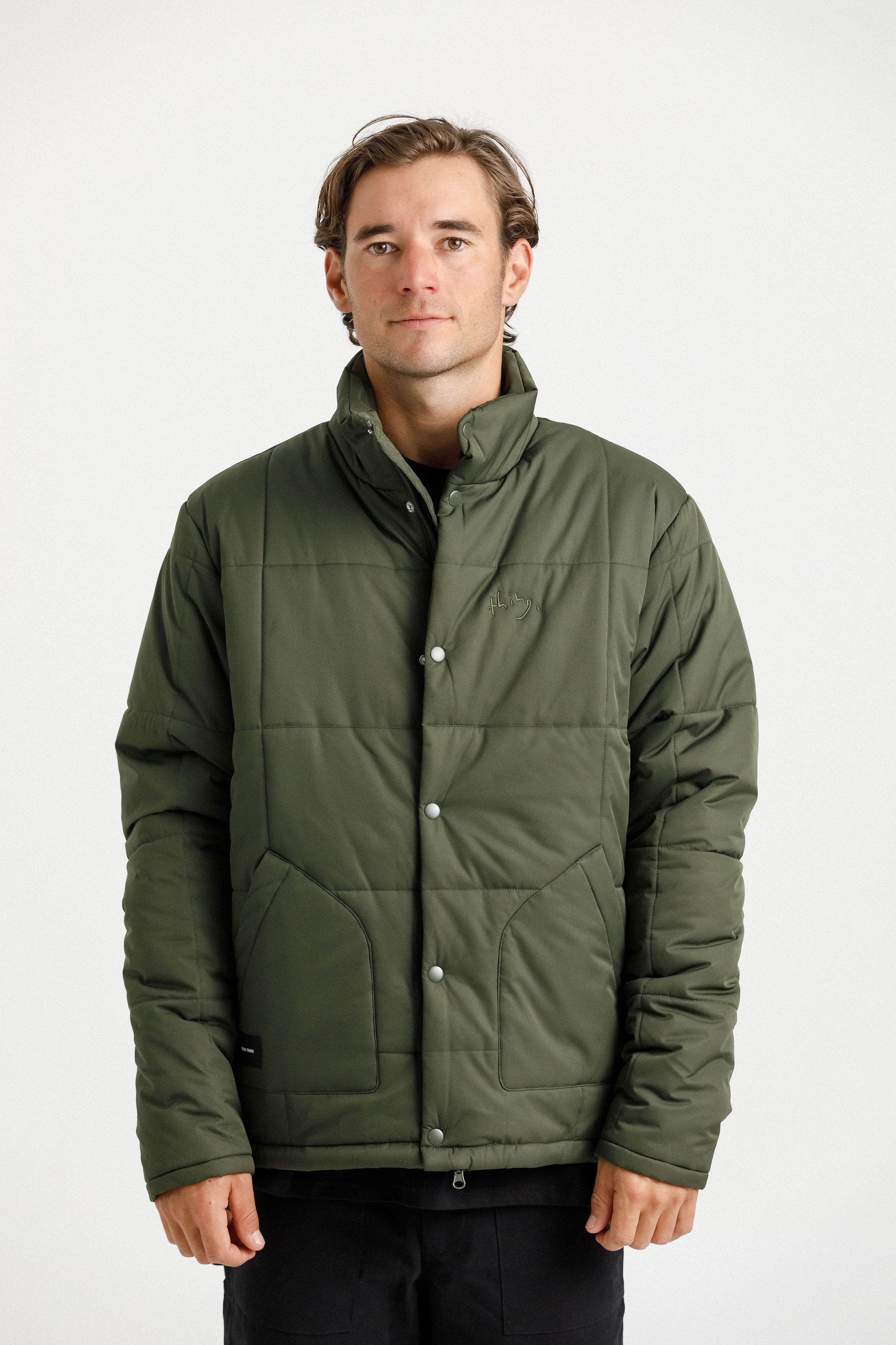 Diem Puff Jacket - Green