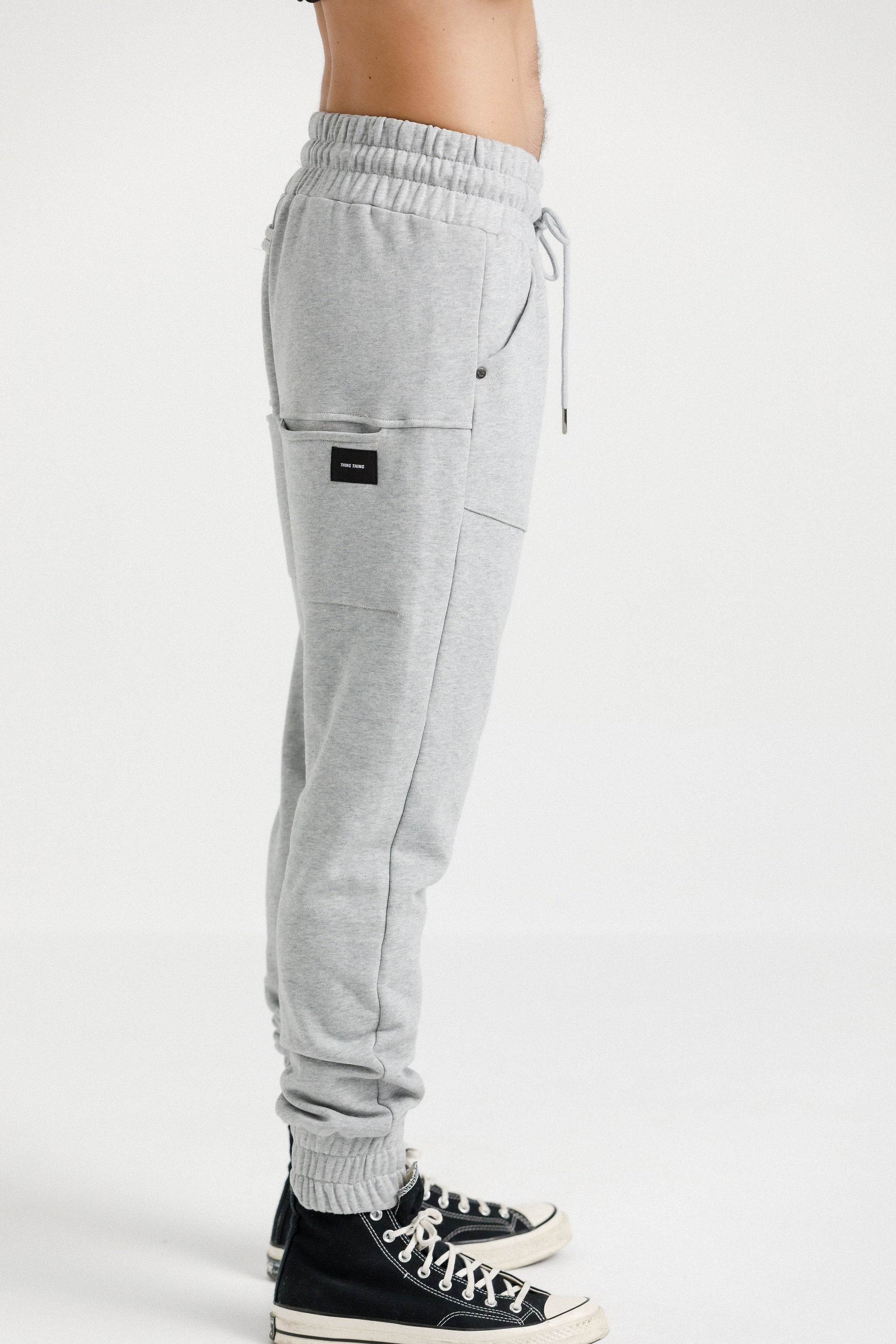 Fleece Para Pant Replen - Grey Marle