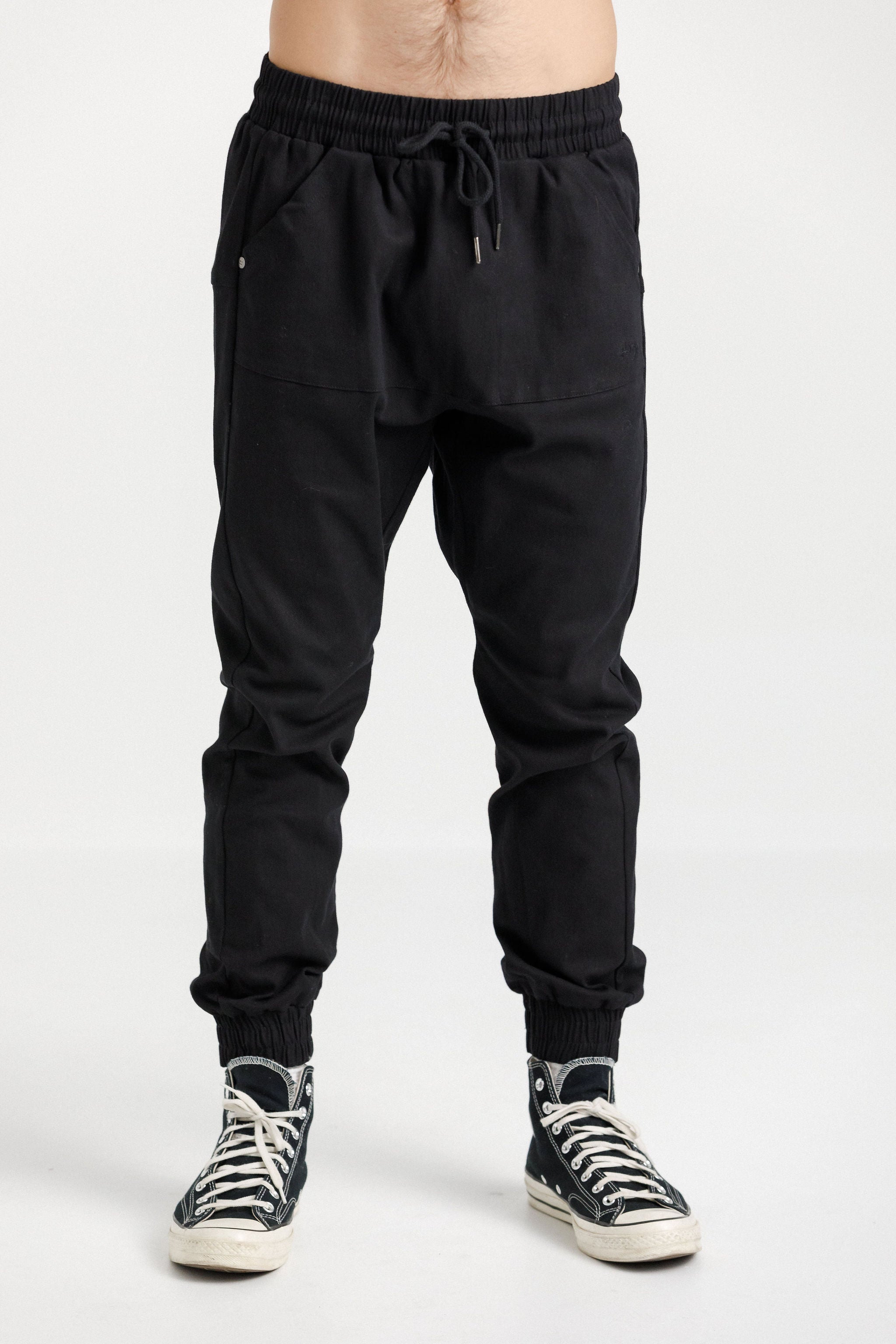 Para Pant Replen - Black Cotton Drill