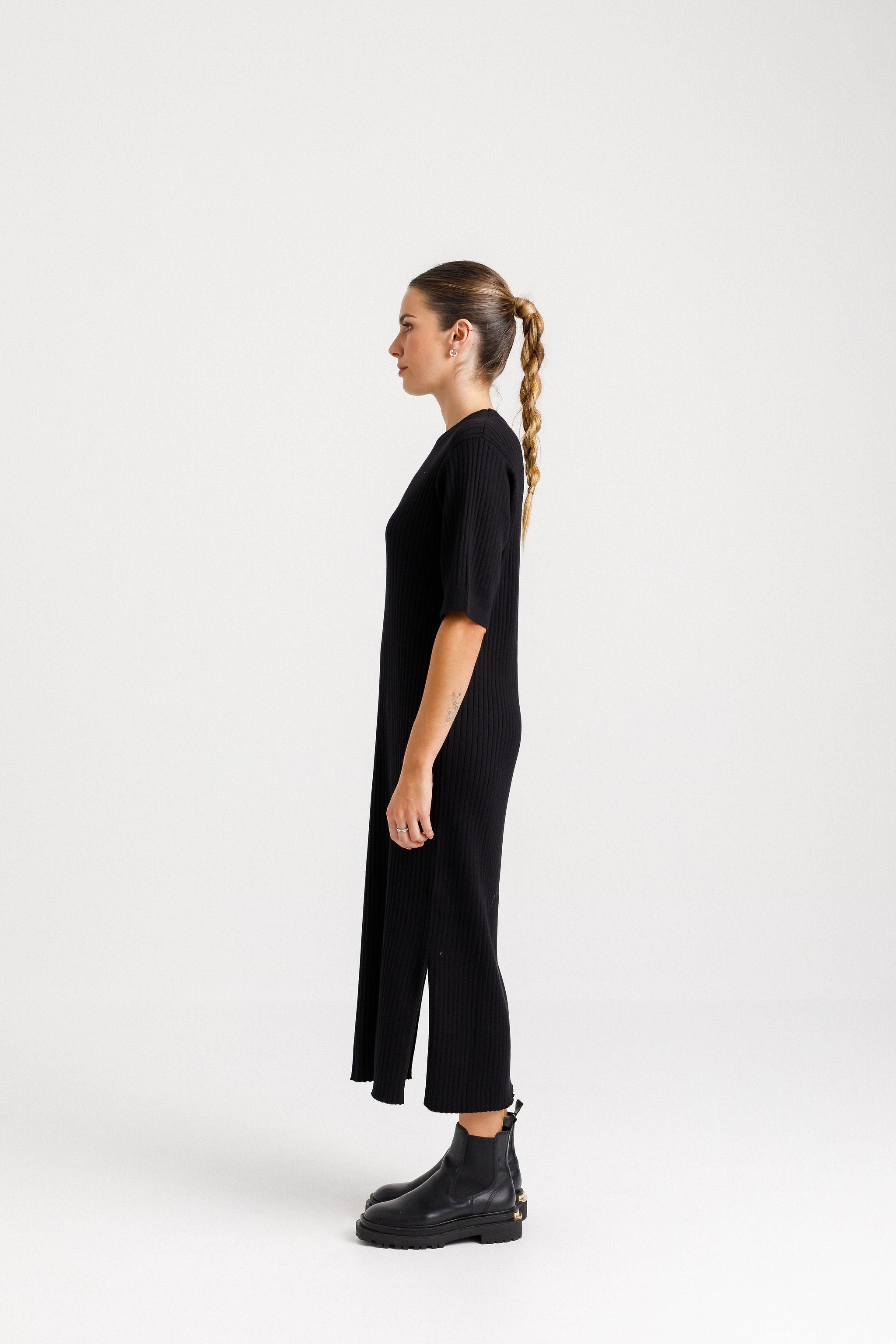 Sienna Knit Dress - Black