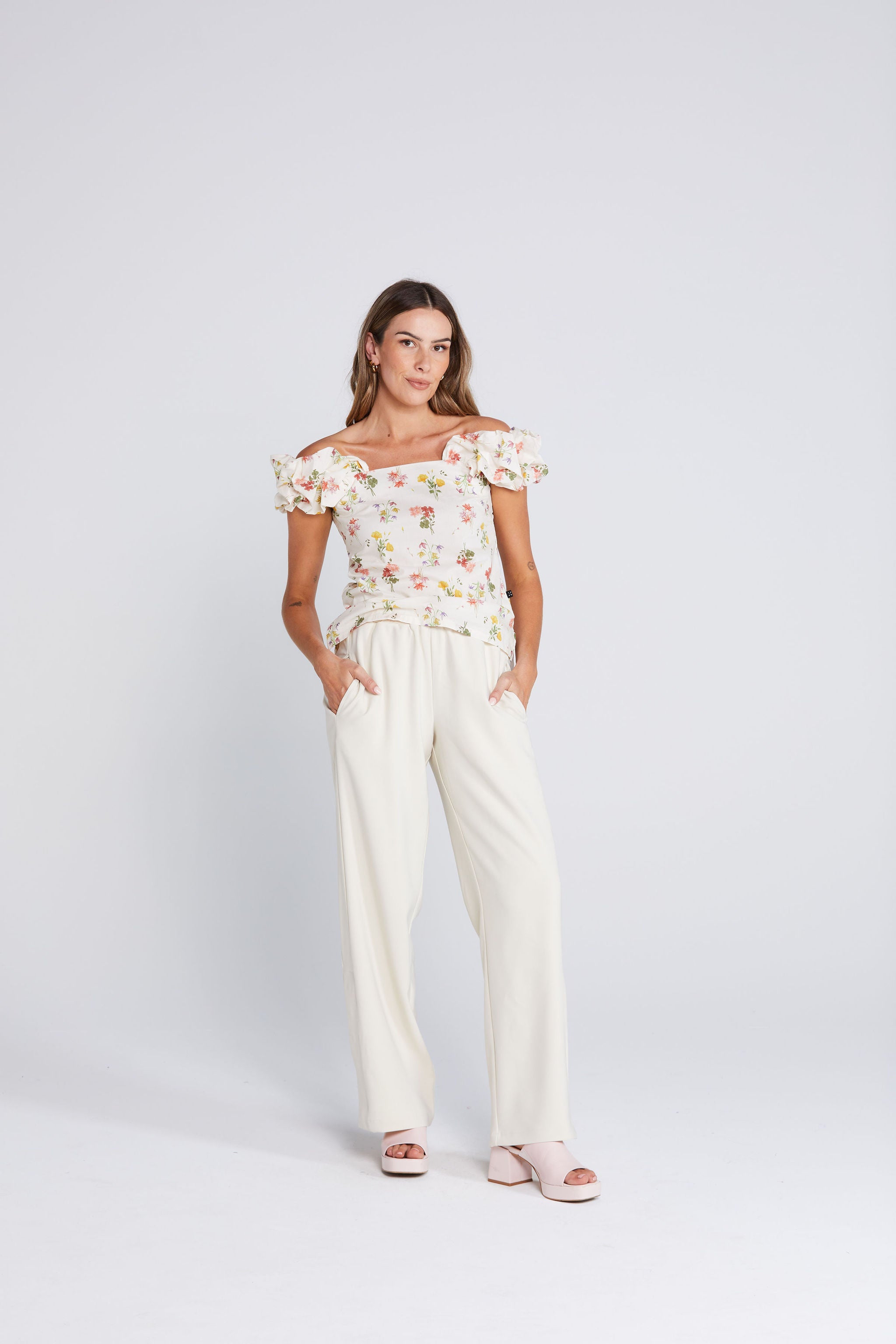 Ruffle Singlet - Summer Haven