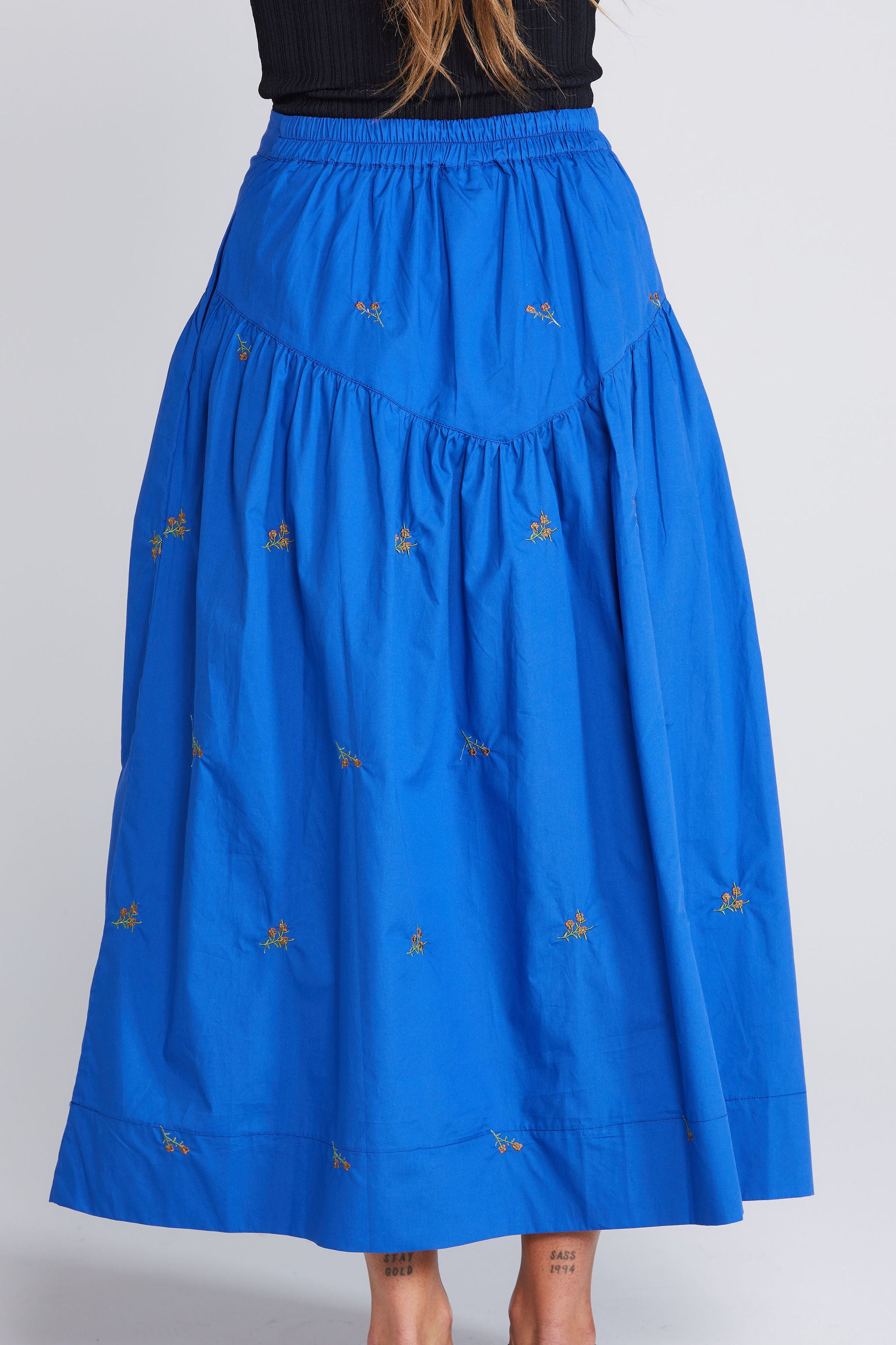 Aria Skirt - Cobalt Blossom