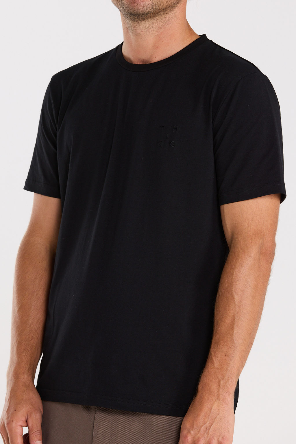 Base Tee - Black Cubed