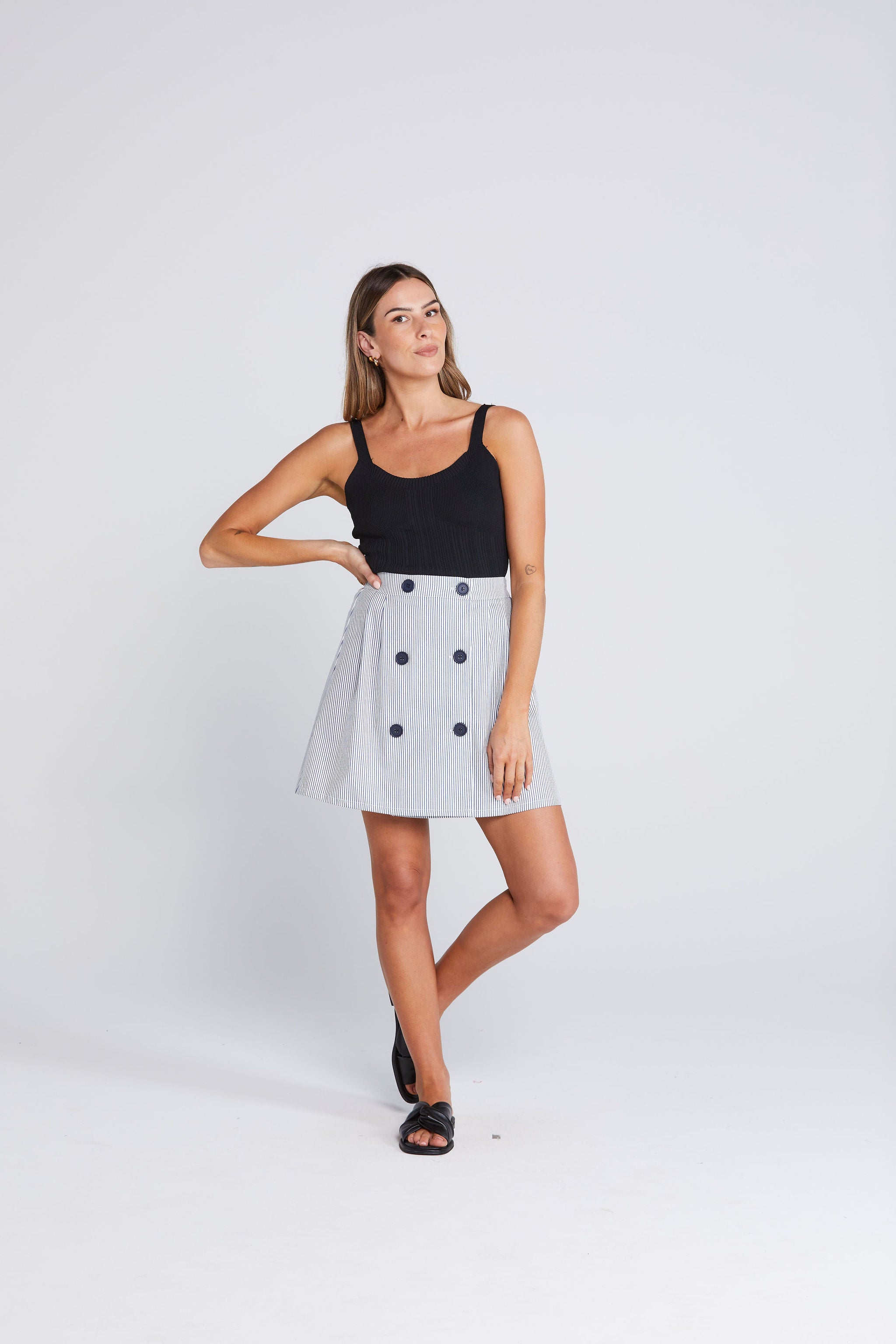 Zib Skirt - Seaside Stripe