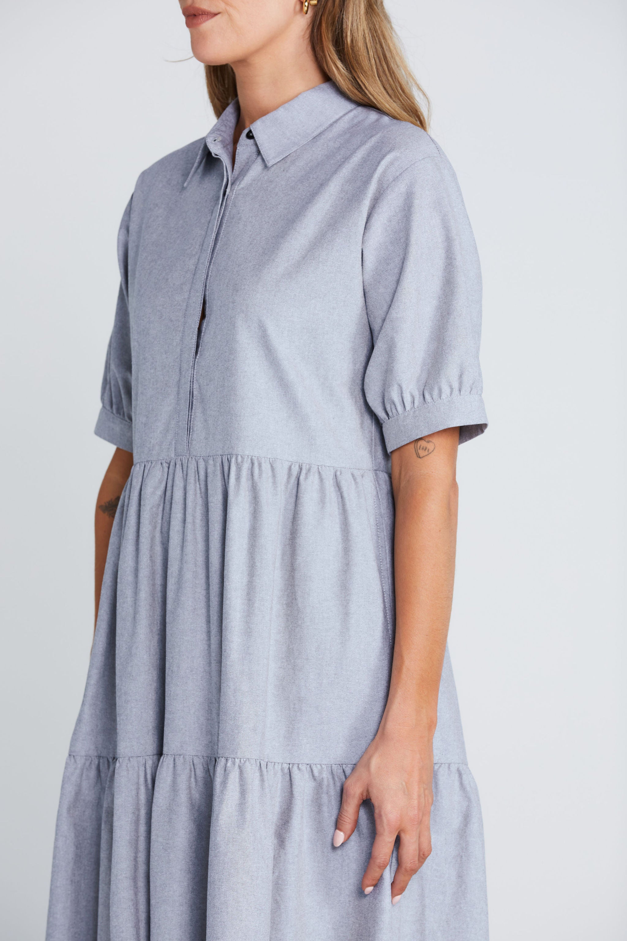 Luna Dress - Onyx Grain