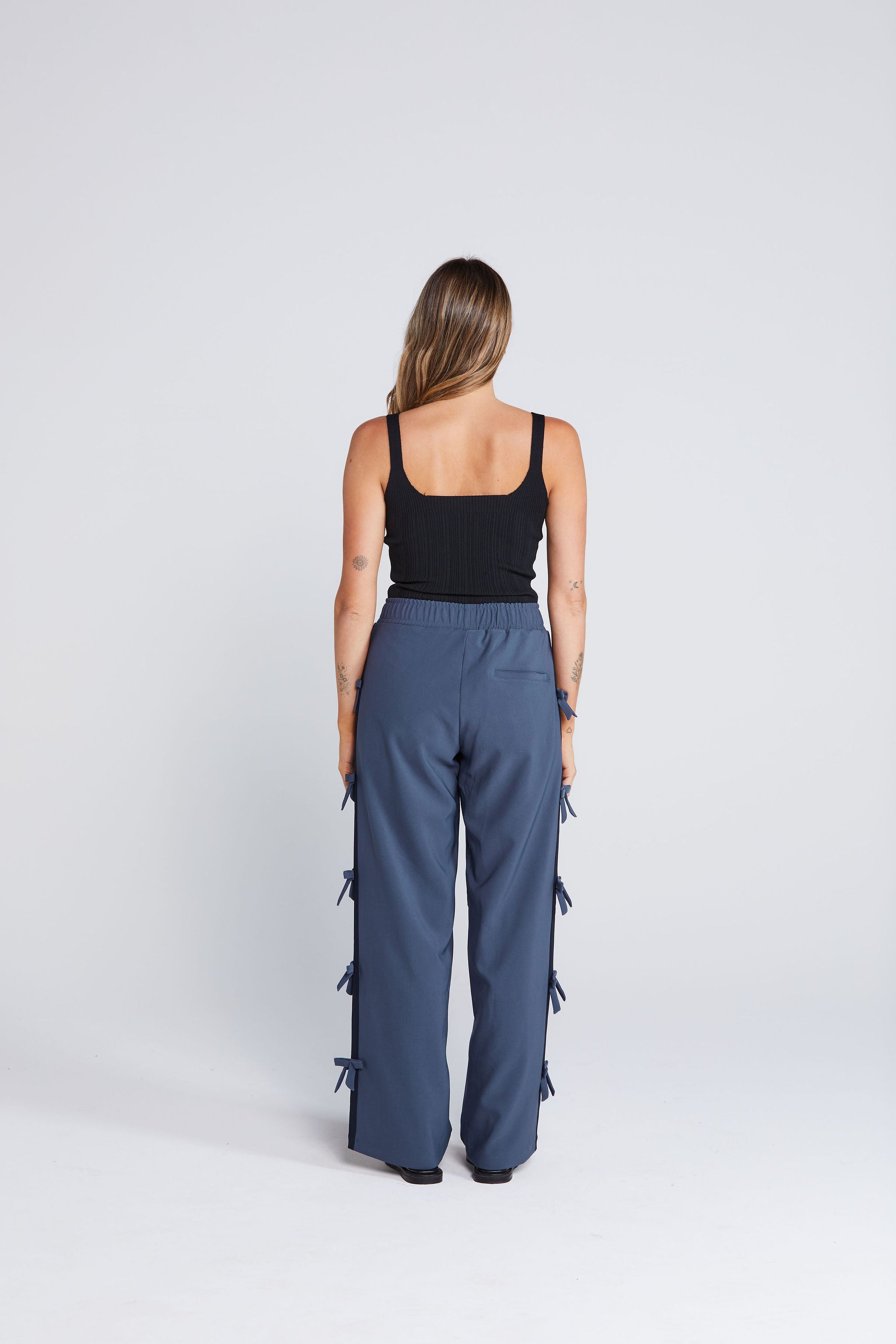 Bowtiful Pant - Navy Oxford