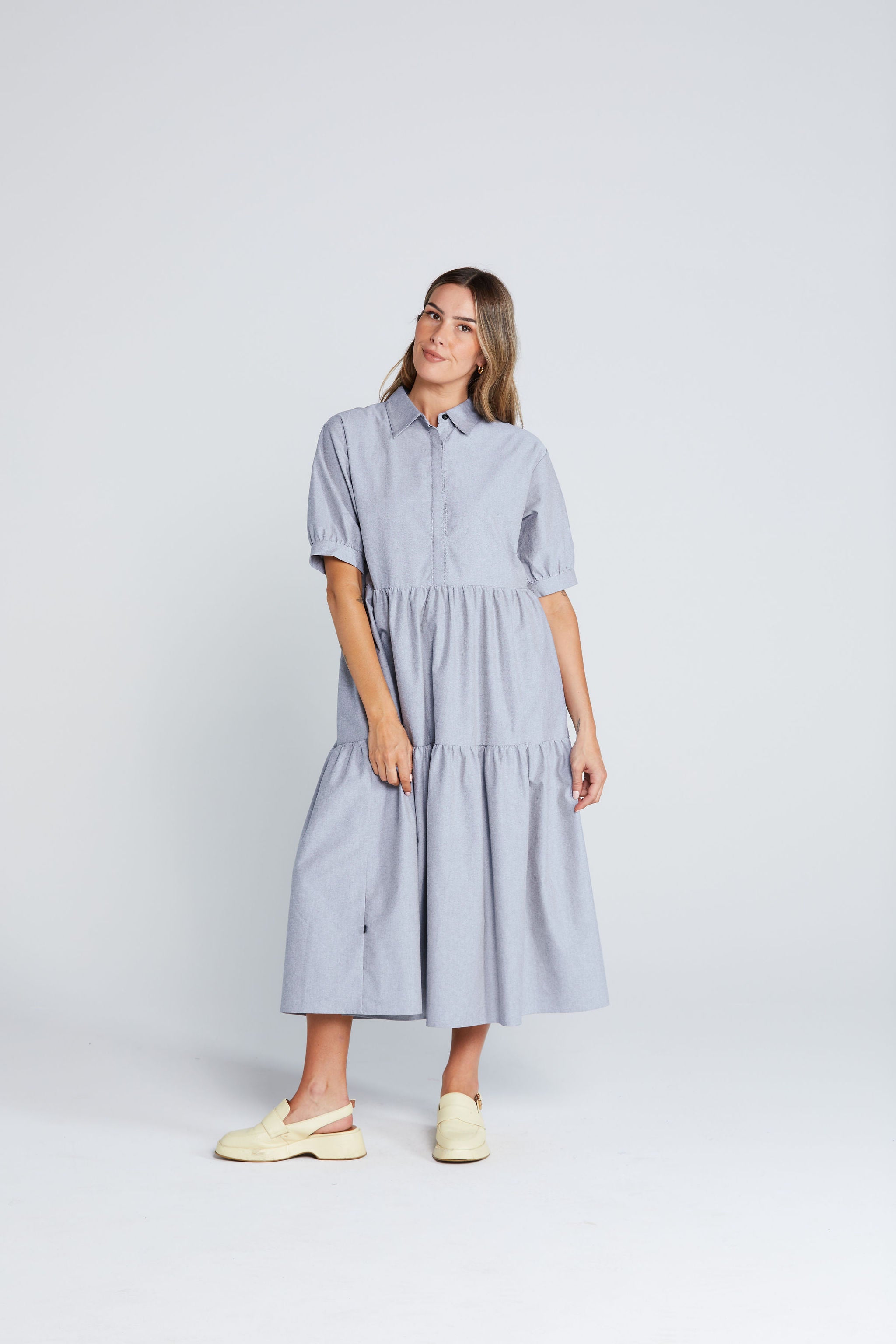 Luna Dress - Onyx Grain