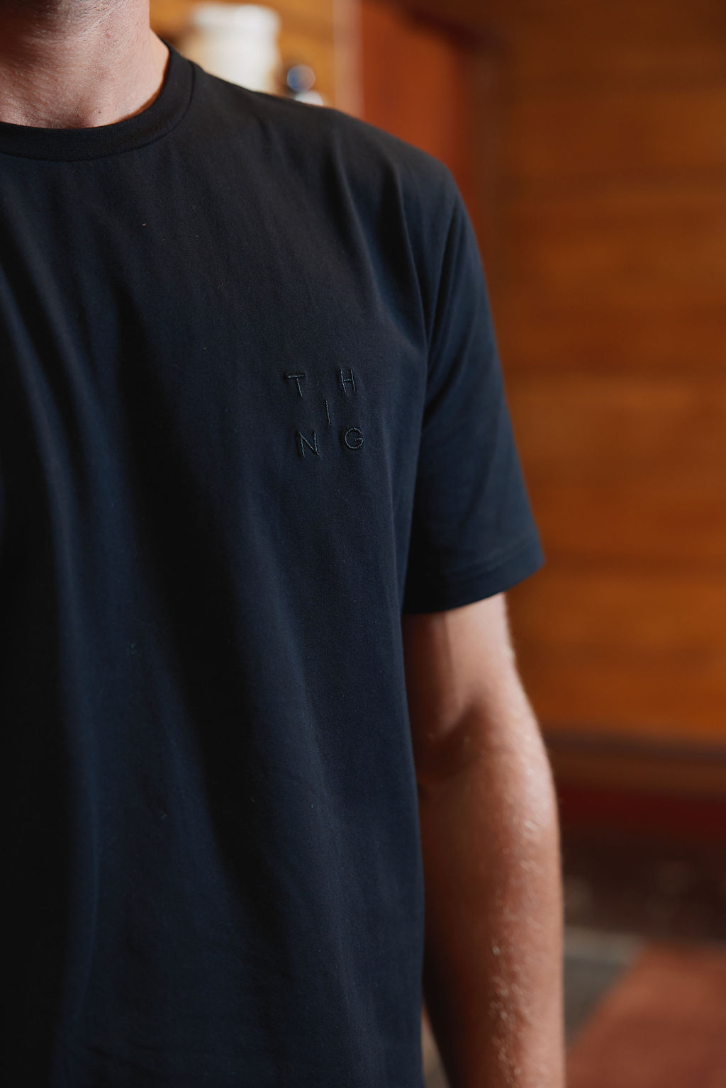 Base Tee - Black Cubed