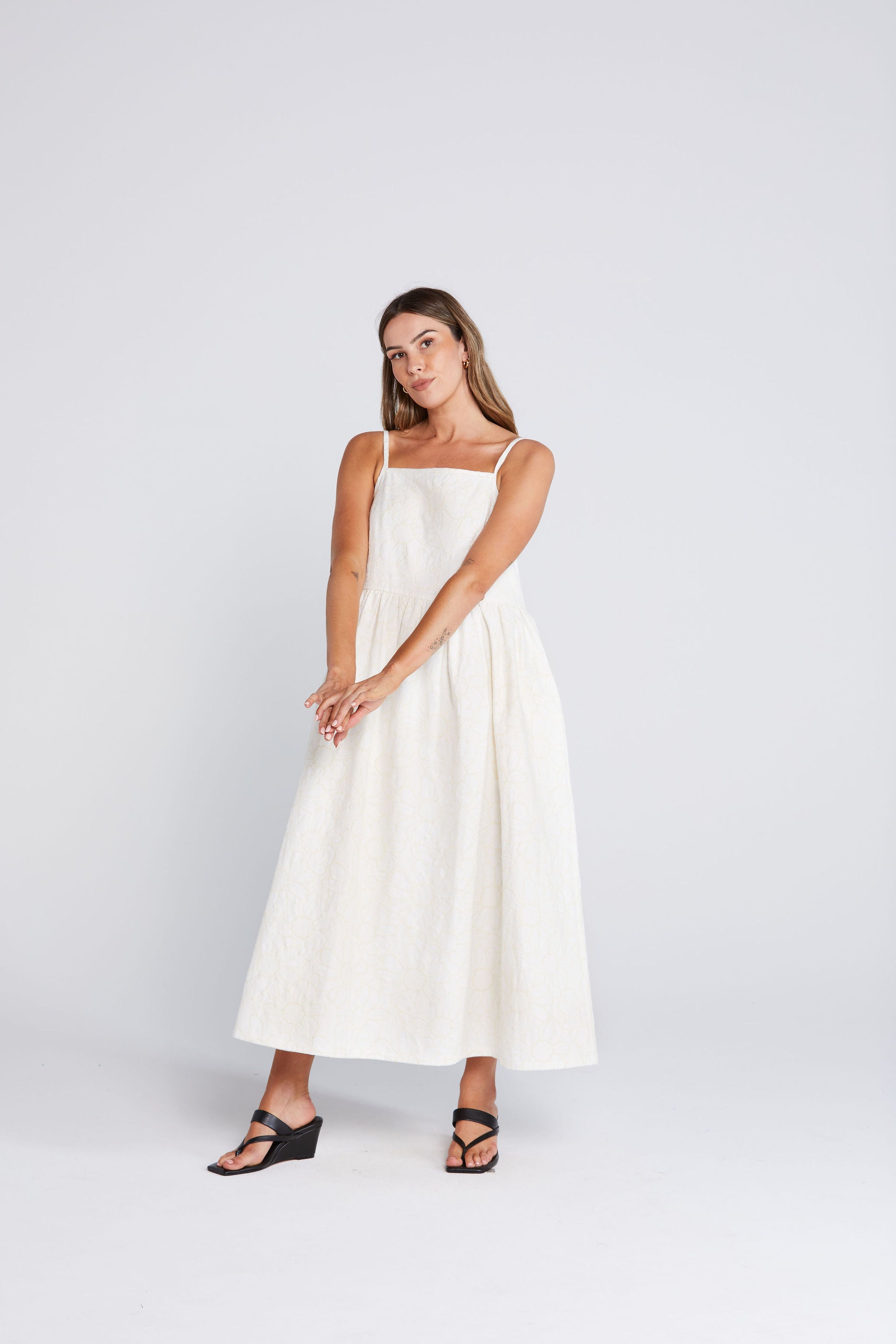 Ziggle Dress - Creamy Daisy