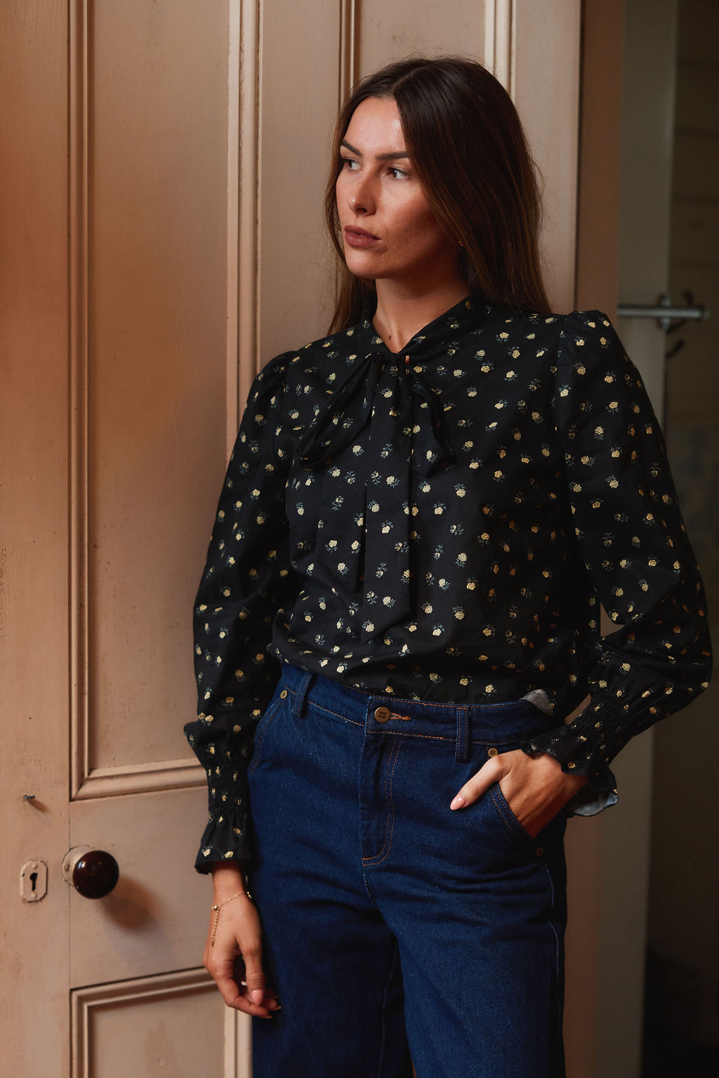 Nightwave Top - Golden Rose