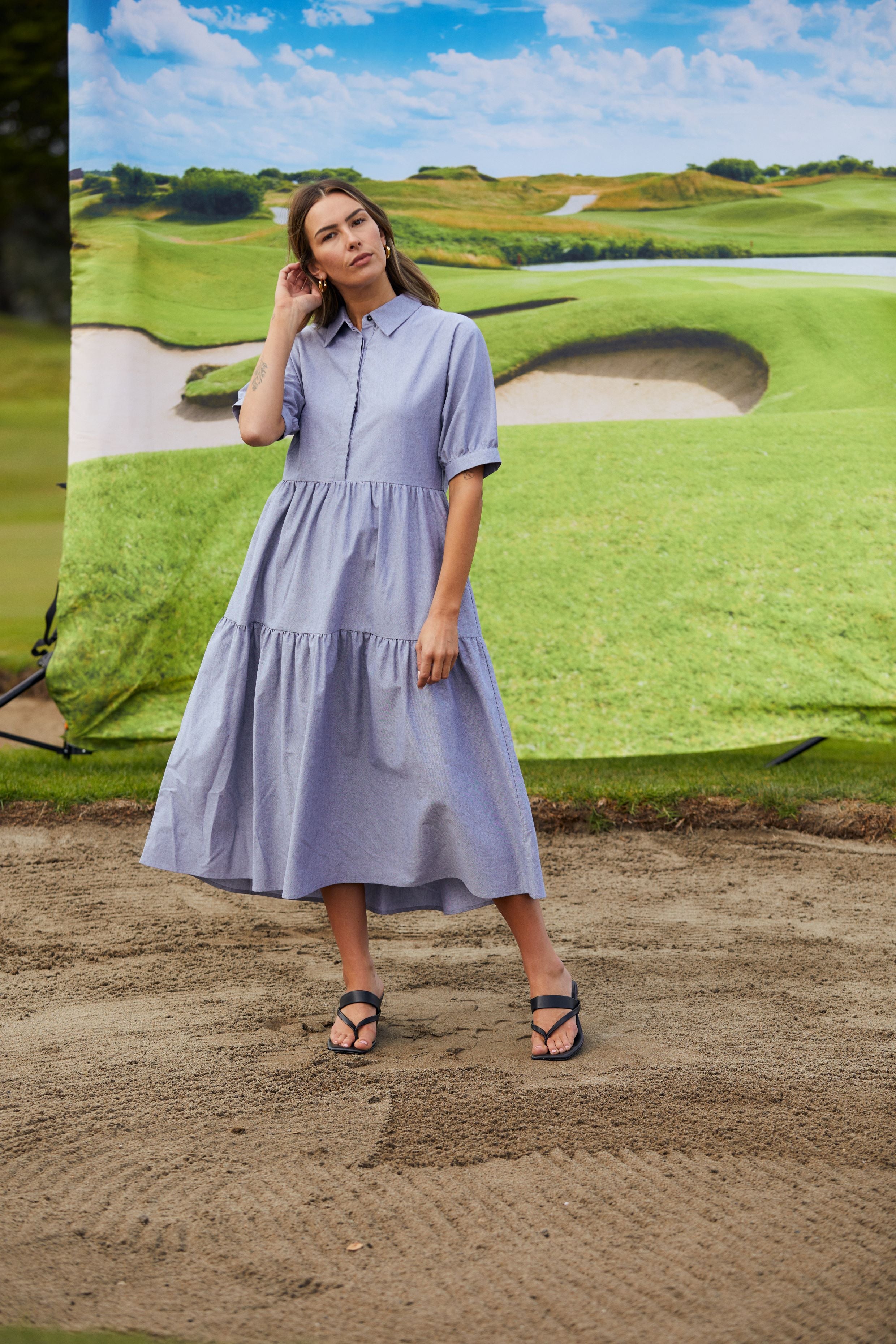 Luna Dress  - Onyx Grain