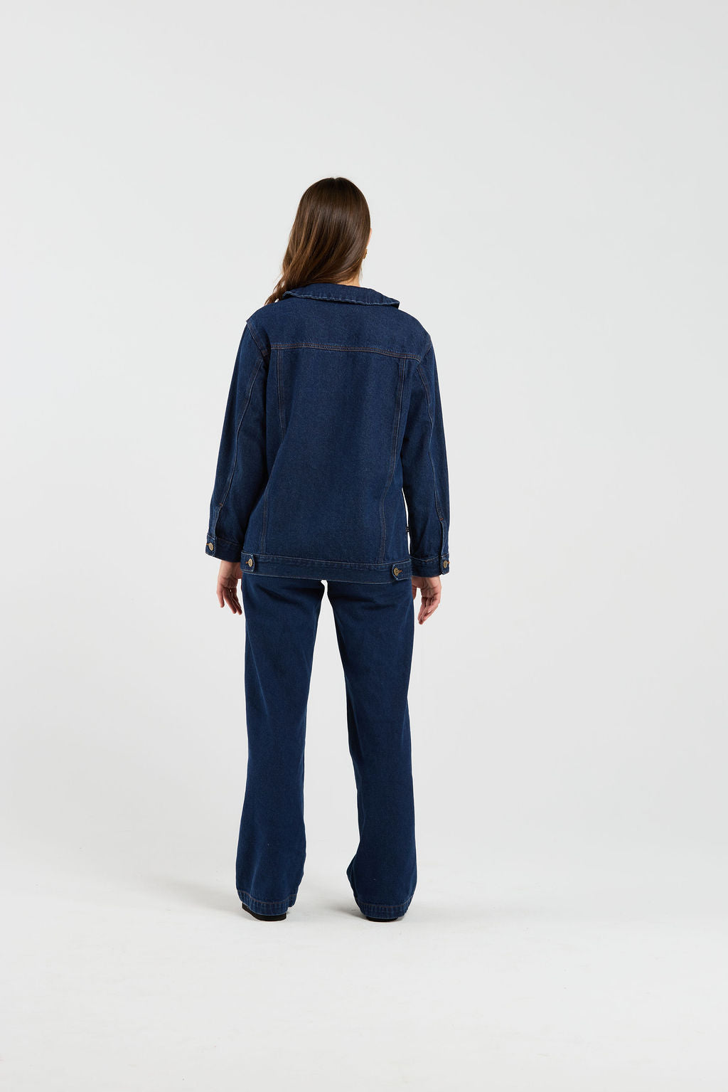 Bowtique Shacket - Indigo Denim