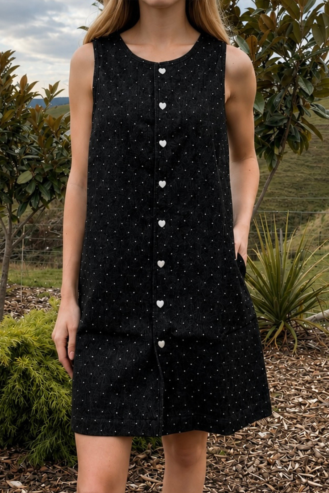PRE-ORDER Effortless Dress - Pin Dot