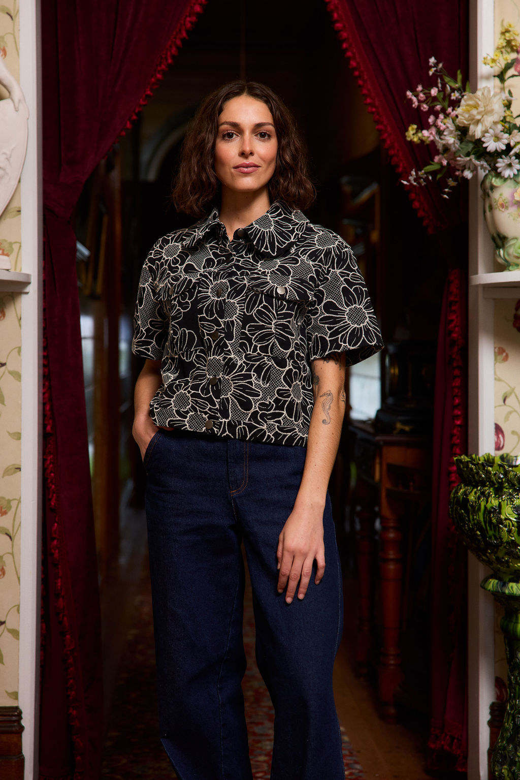 Coming Soon - Zephrya Top - Black Daisy