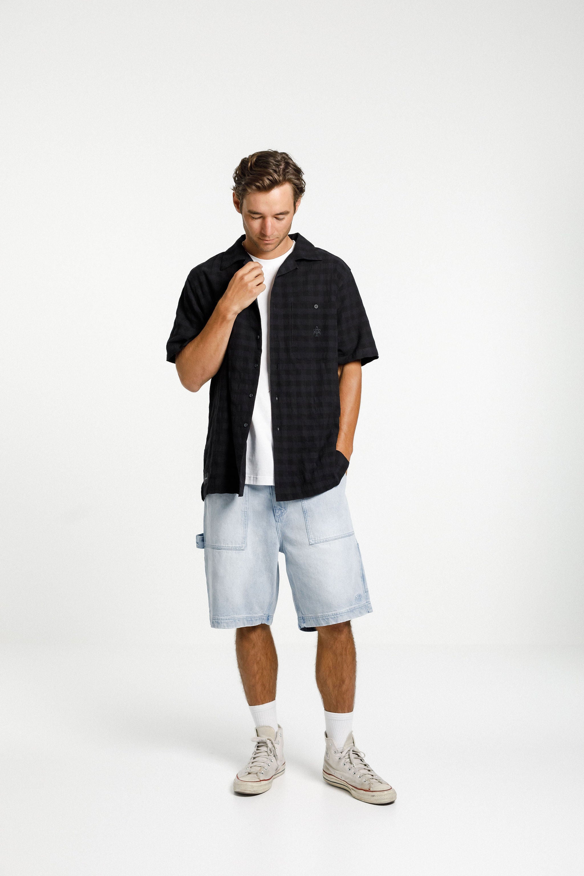 Trope Shirt - Black Check