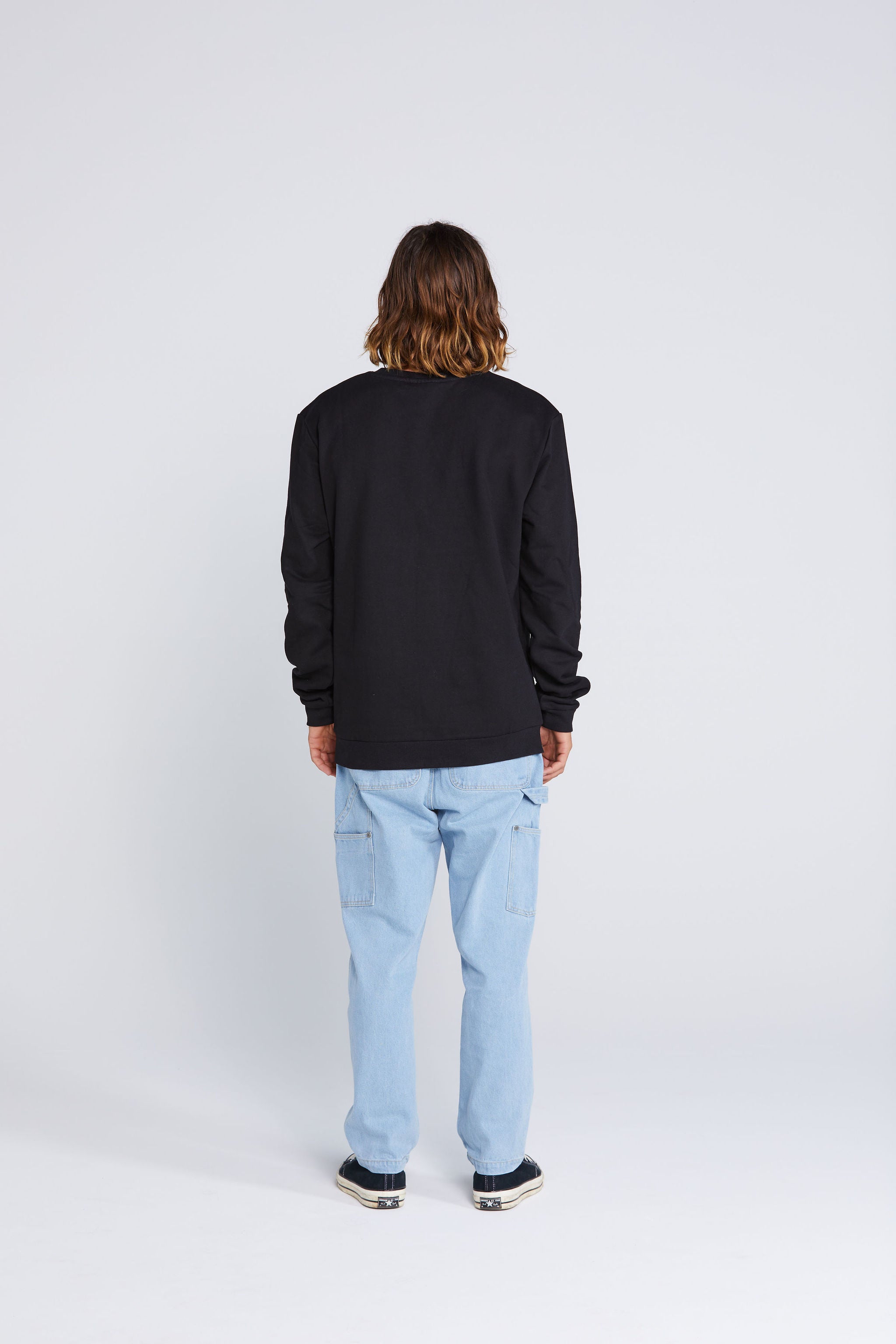 Title Crew - Black with White Pyro Embroidery