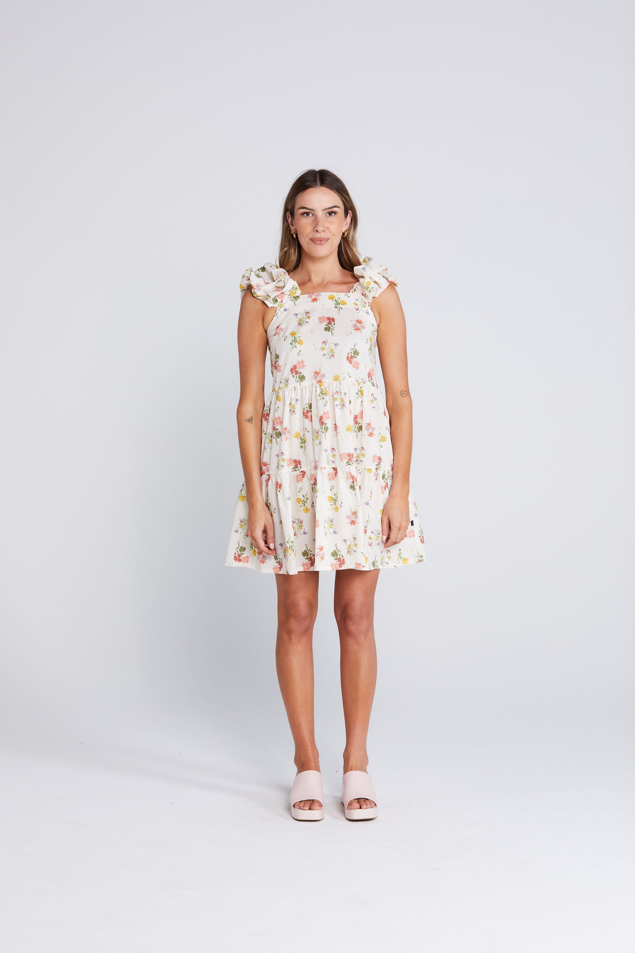 Zig Ruffle Dress - Summer Haven