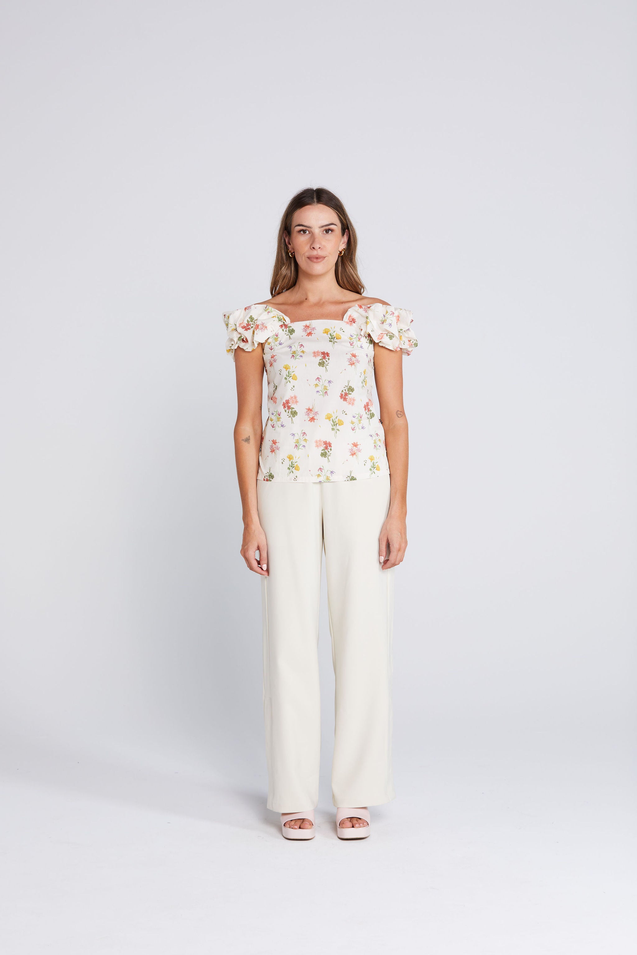 Ruffle Singlet - Summer Haven