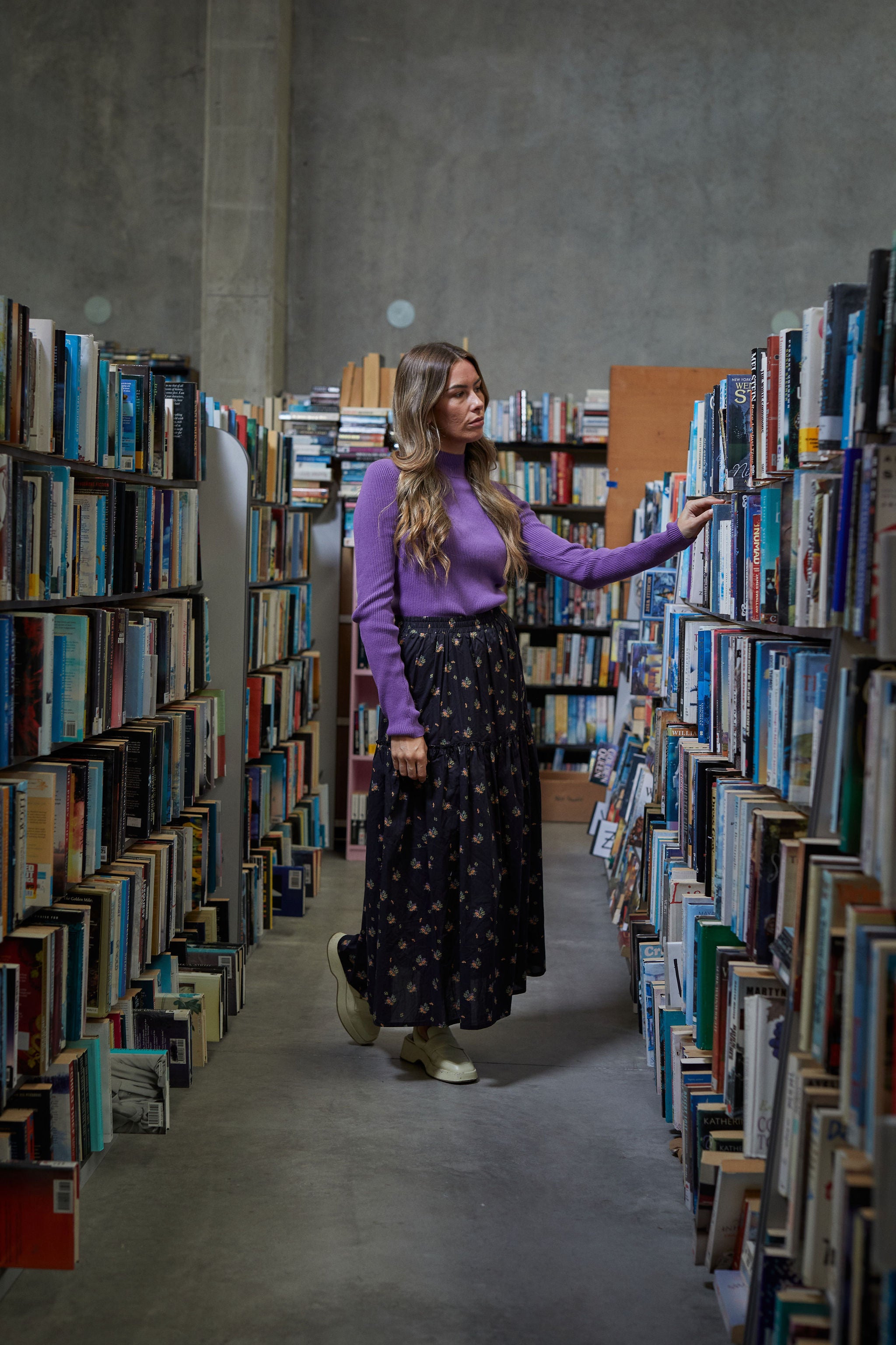 Mock Neck Longsleeve - Berry