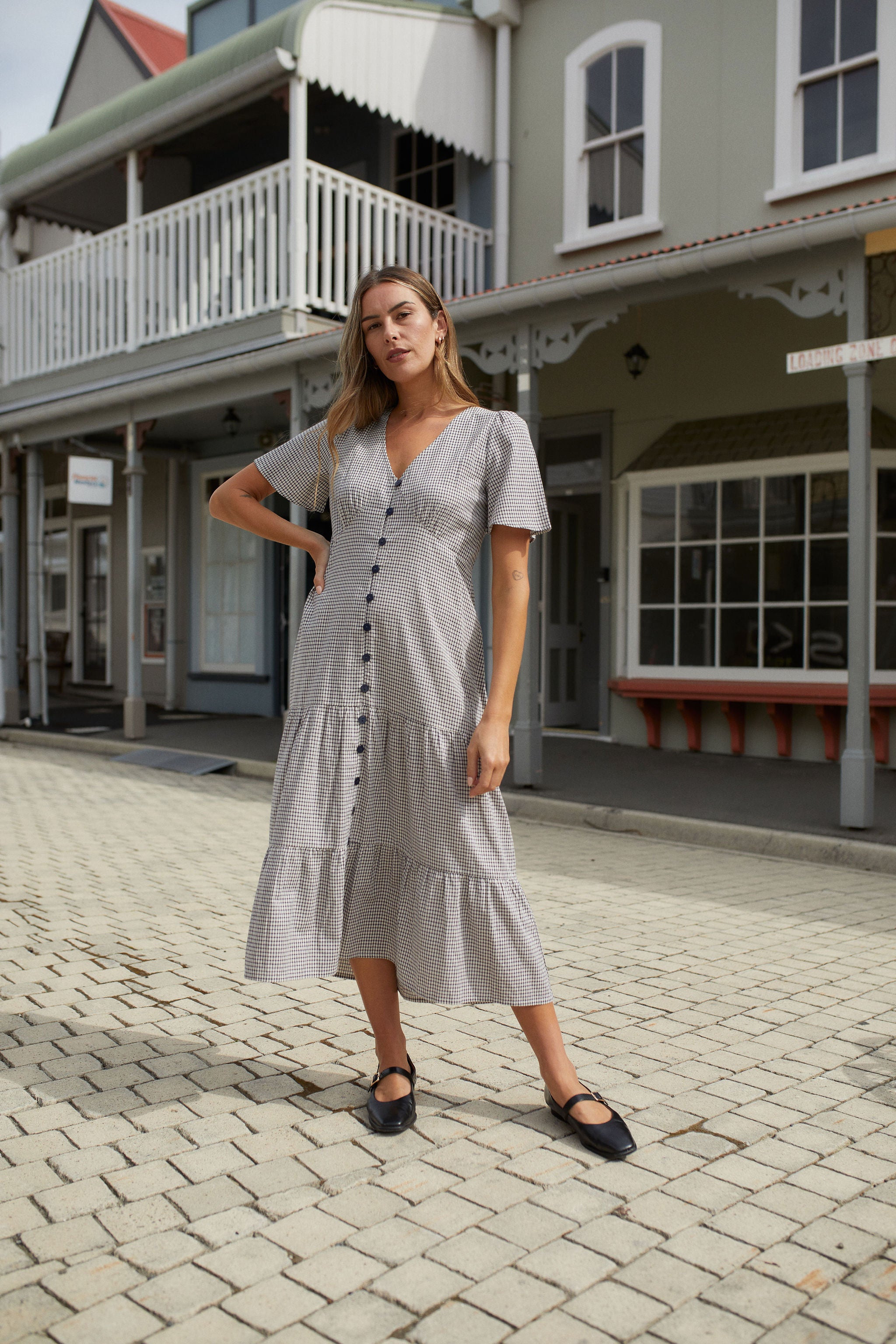 Happy Days Dress - Midnight Checkers