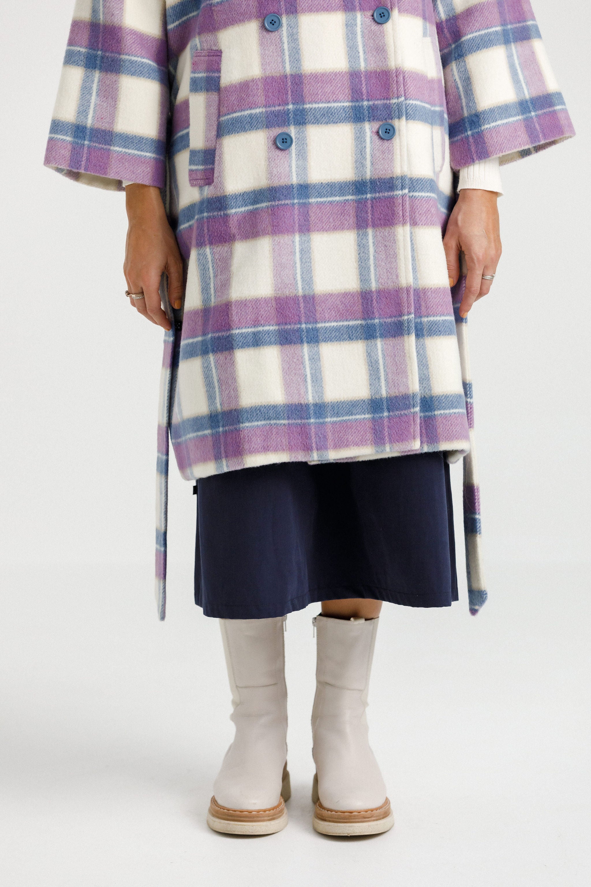 Dixie Coat - Blue Plaid