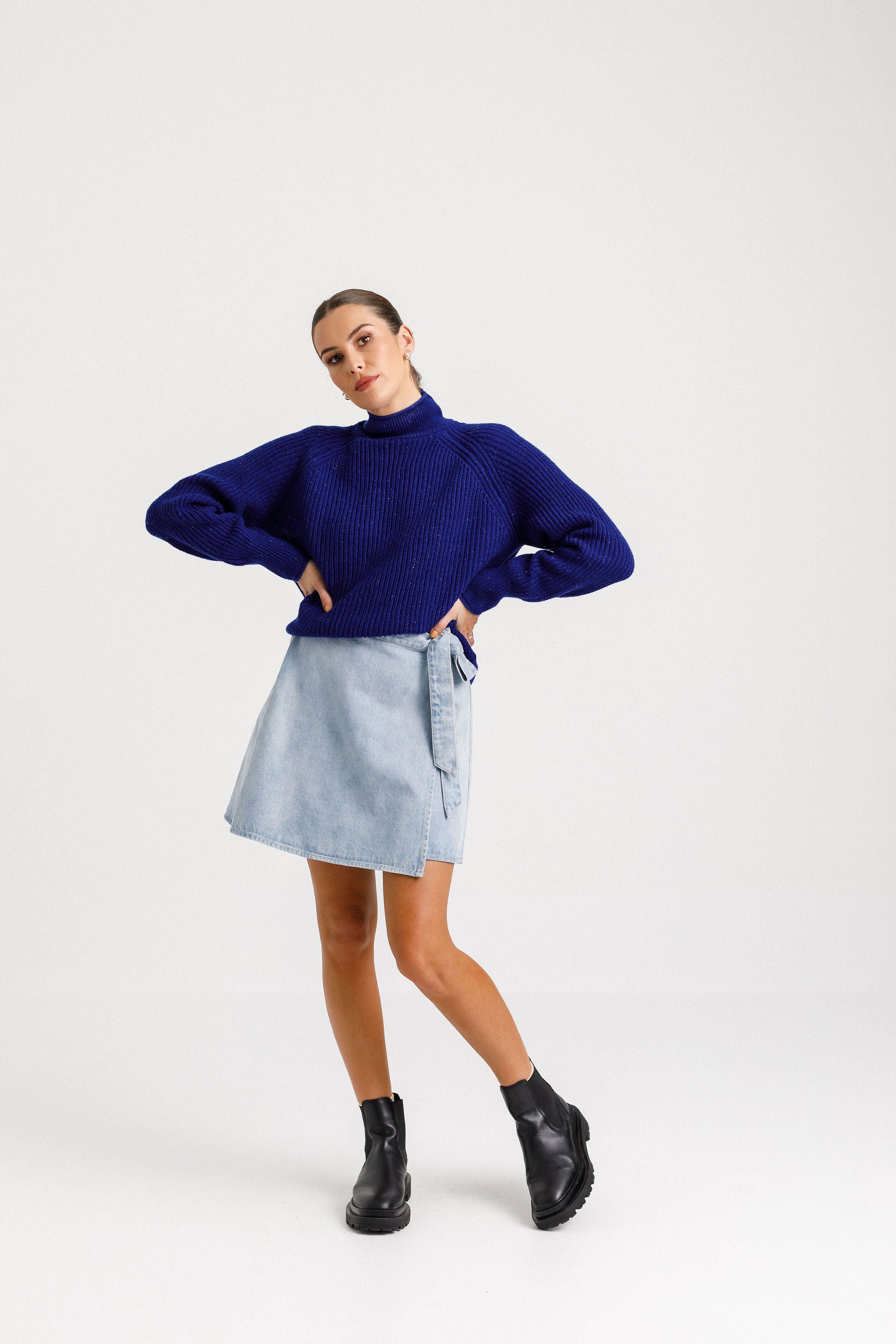 Coming Soon - Flick Emily Jumper - Navy