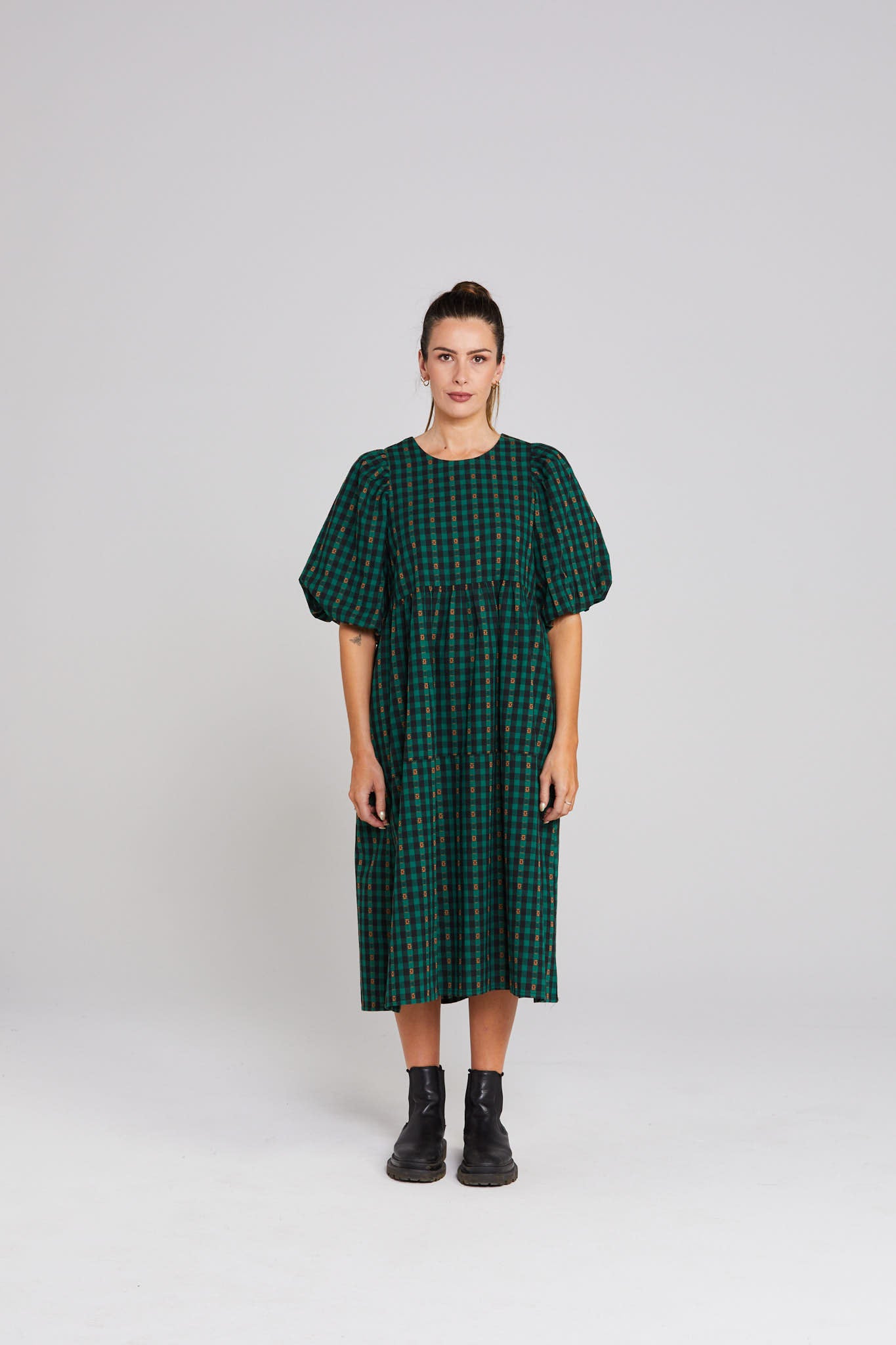 Lea Dress - Petal Plaid