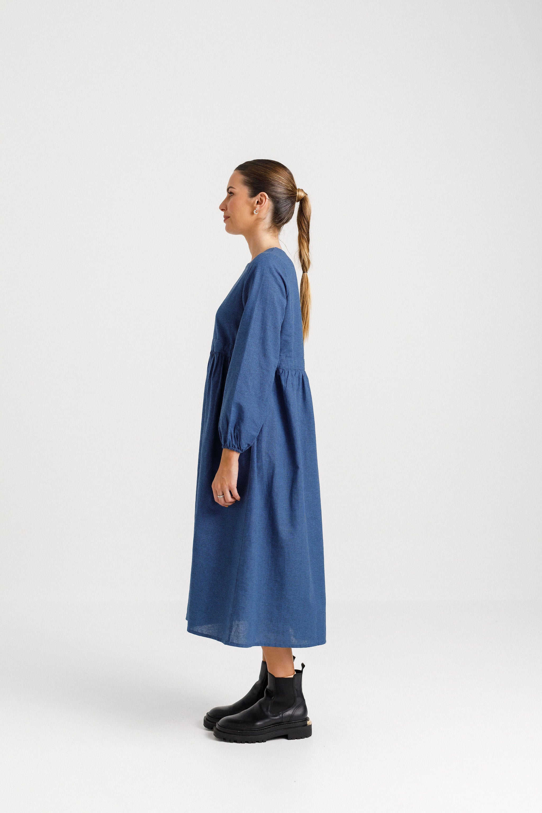 Nellie Dress - Night Blue