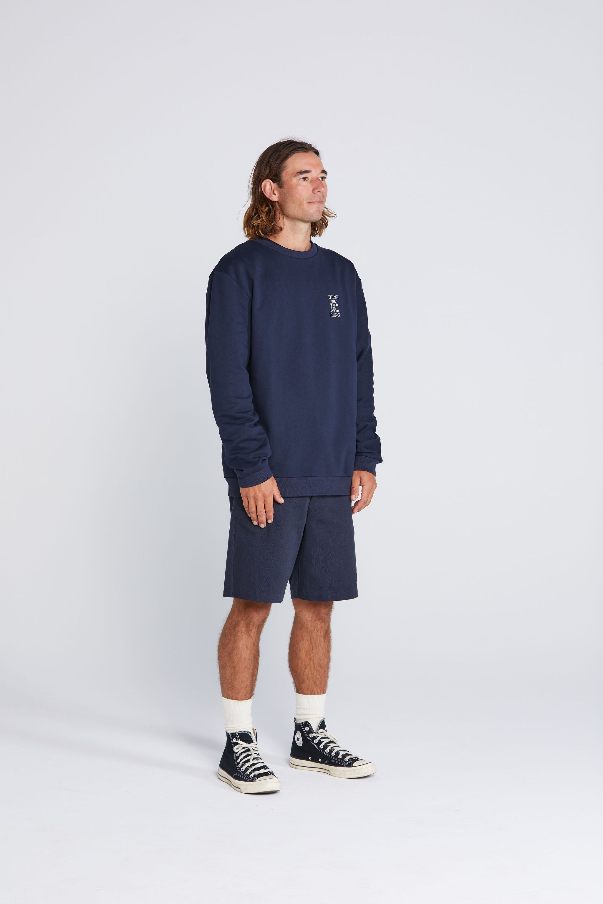 Coming Soon - Crew Jumper - Deep Navy Golf Thing