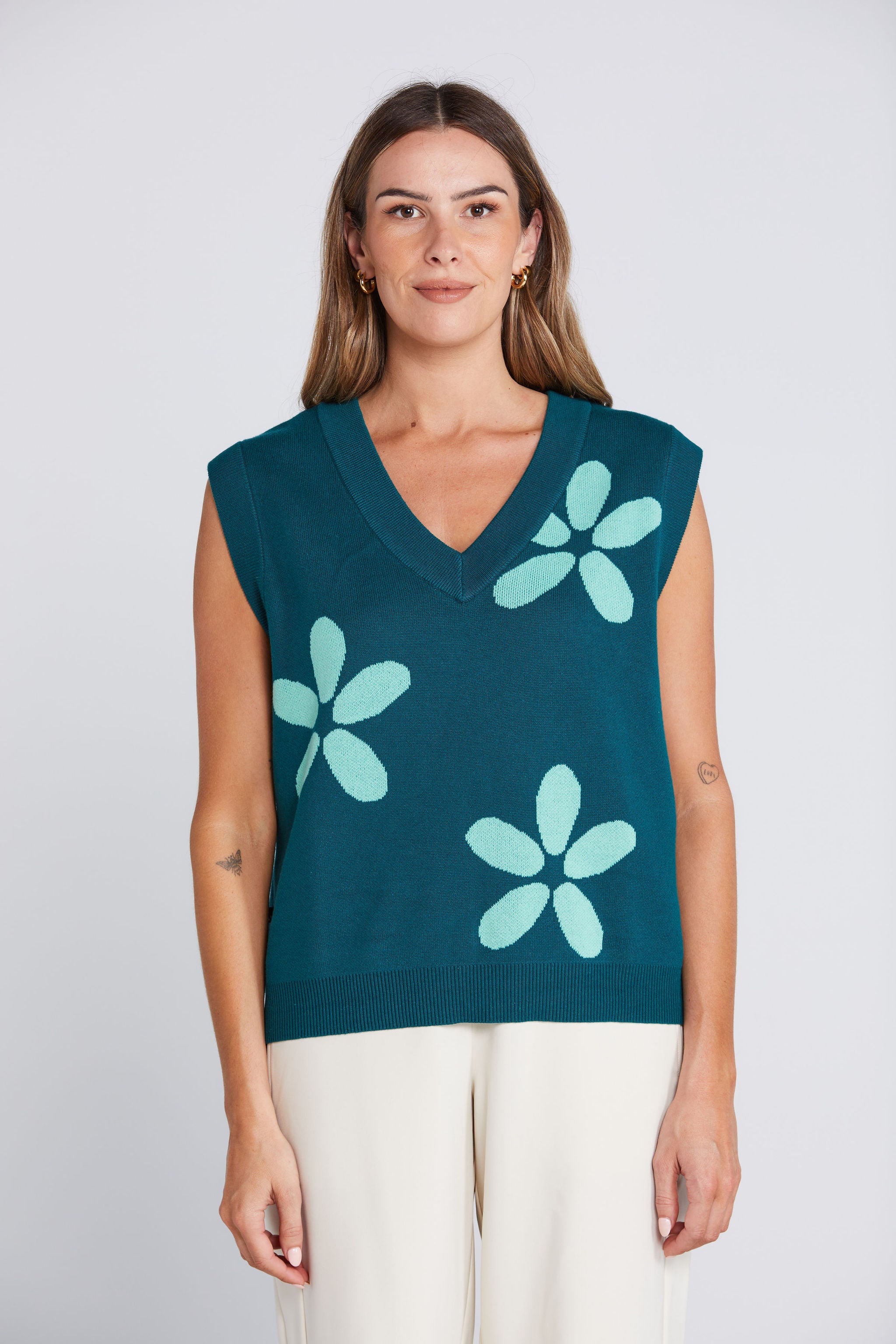 Petal Vest - Sage & Cypress