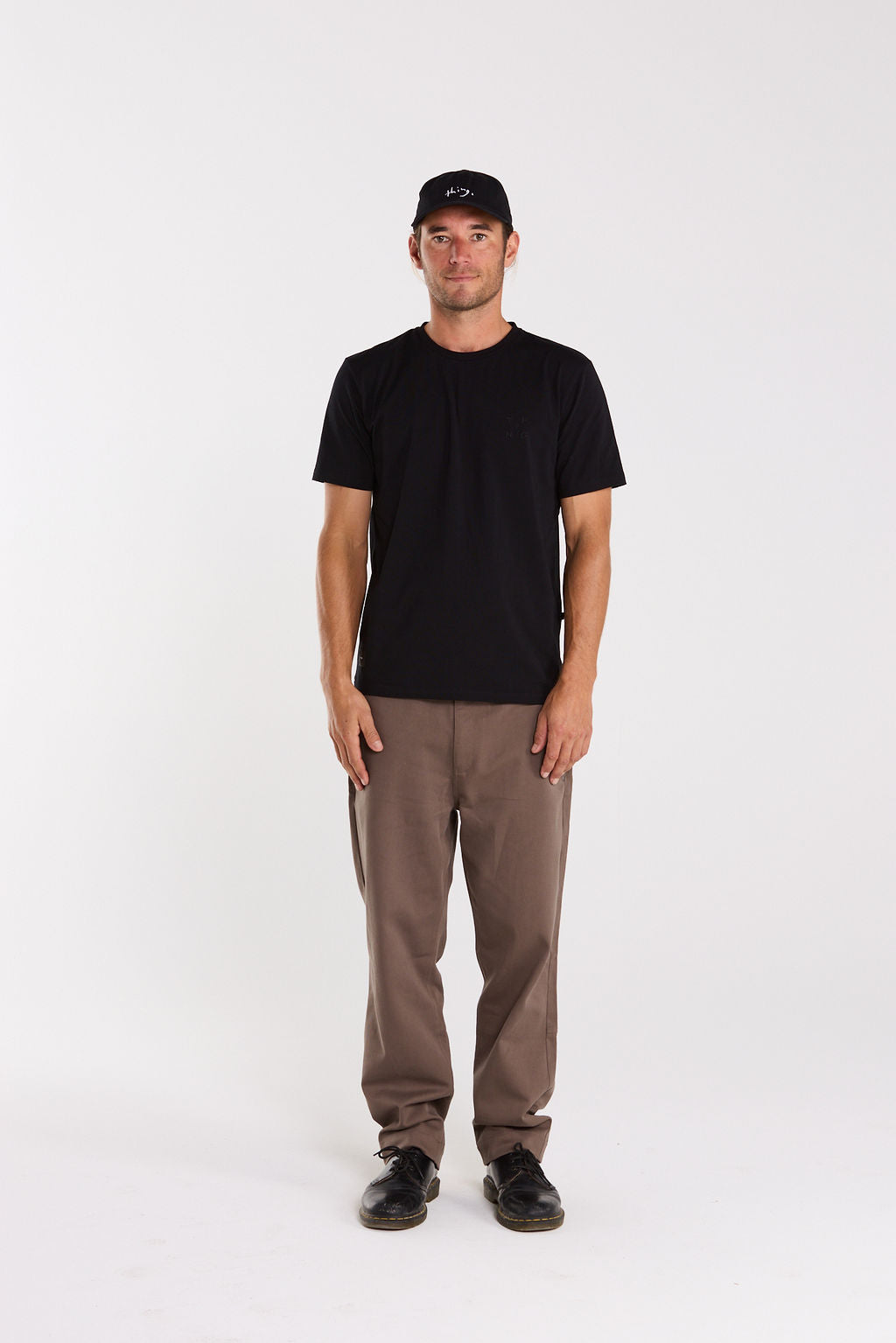 Base Tee - Black Cubed