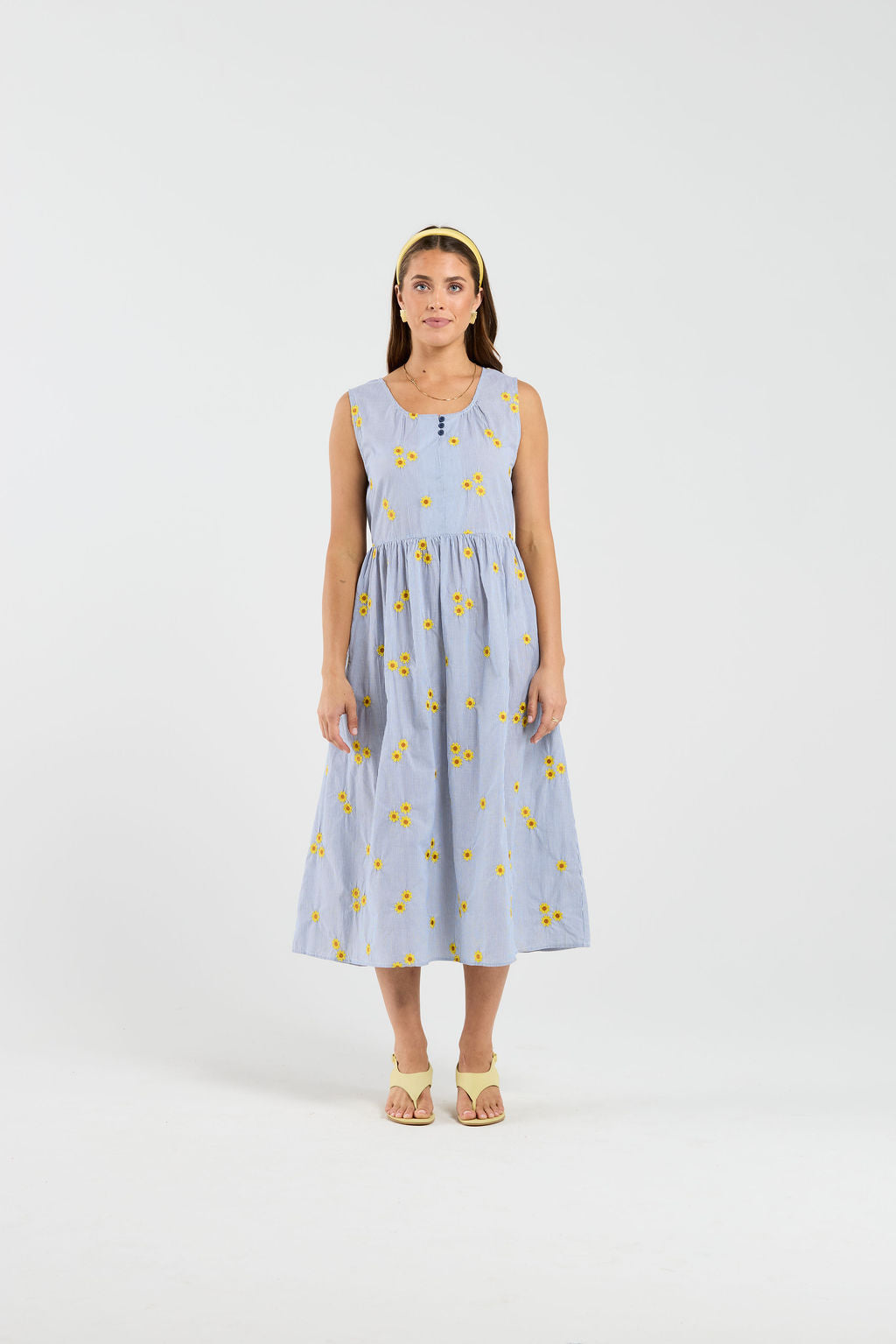 Cassandra Dress - Sunstripe