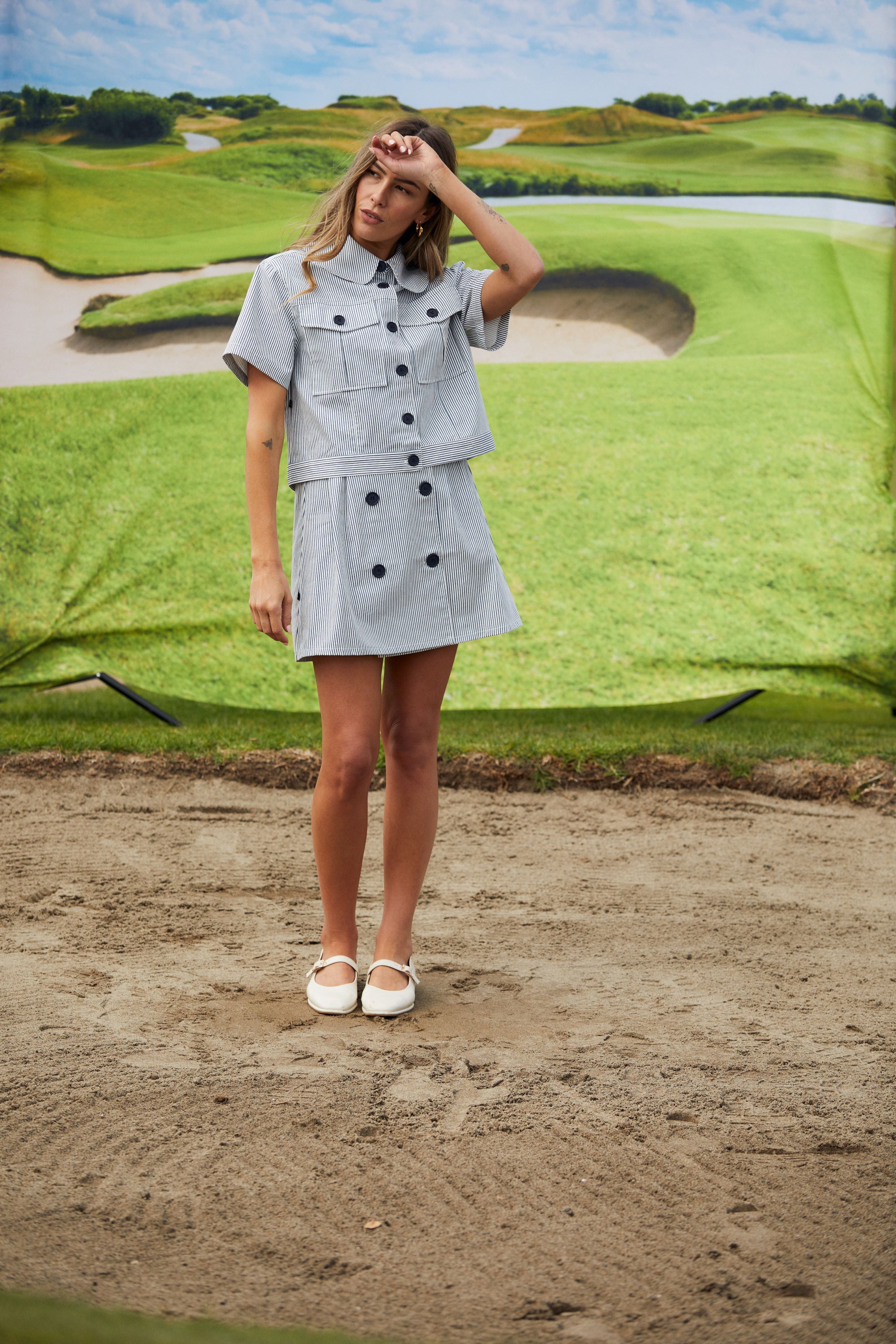 Zib Skirt - Seaside Stripe