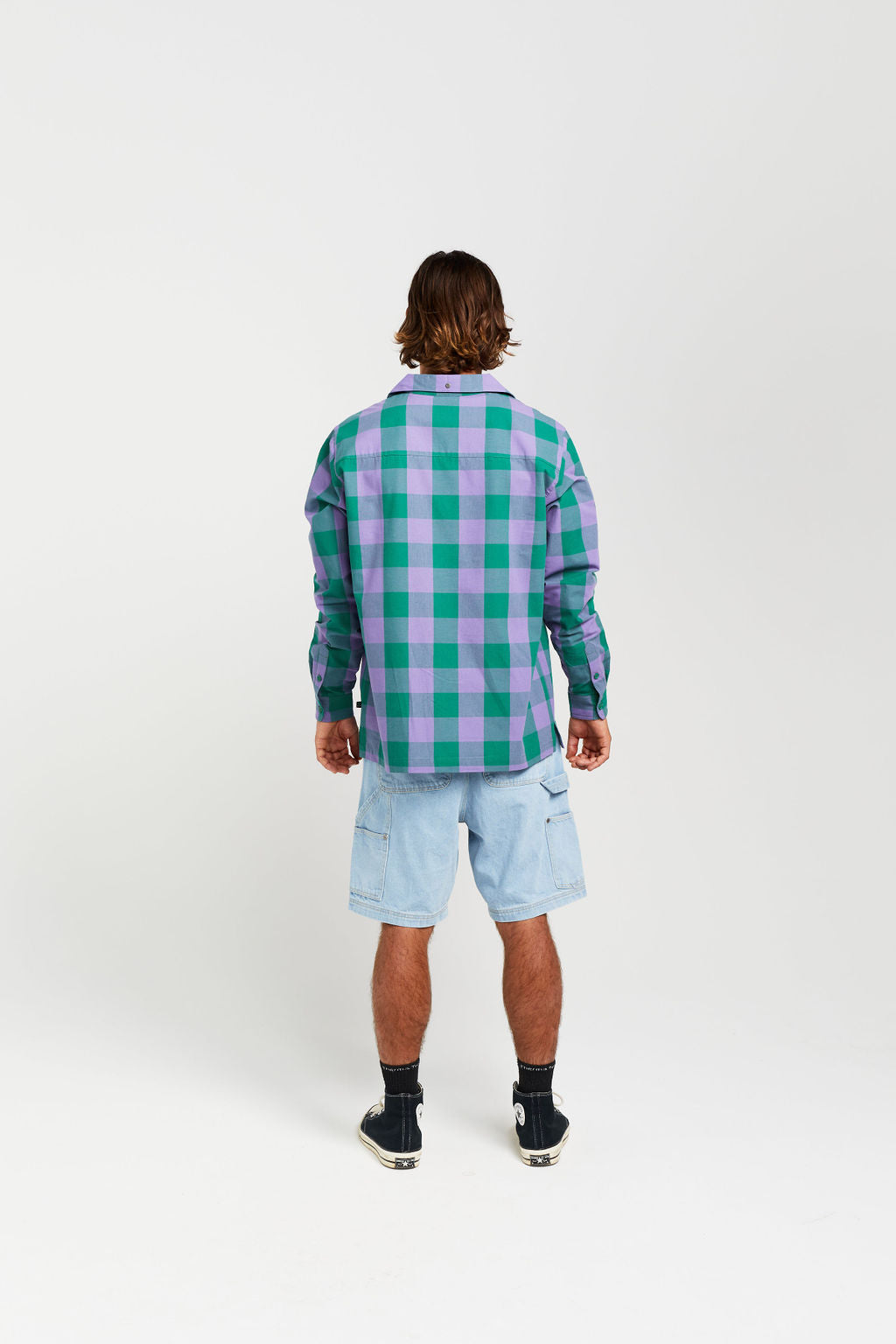 Long Sleeve Trope Shirt - Grape Malachite