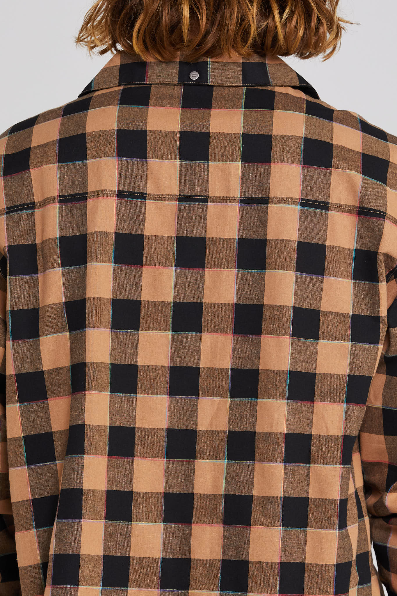 Long Sleeve Trope Shirt - Cocoa Check