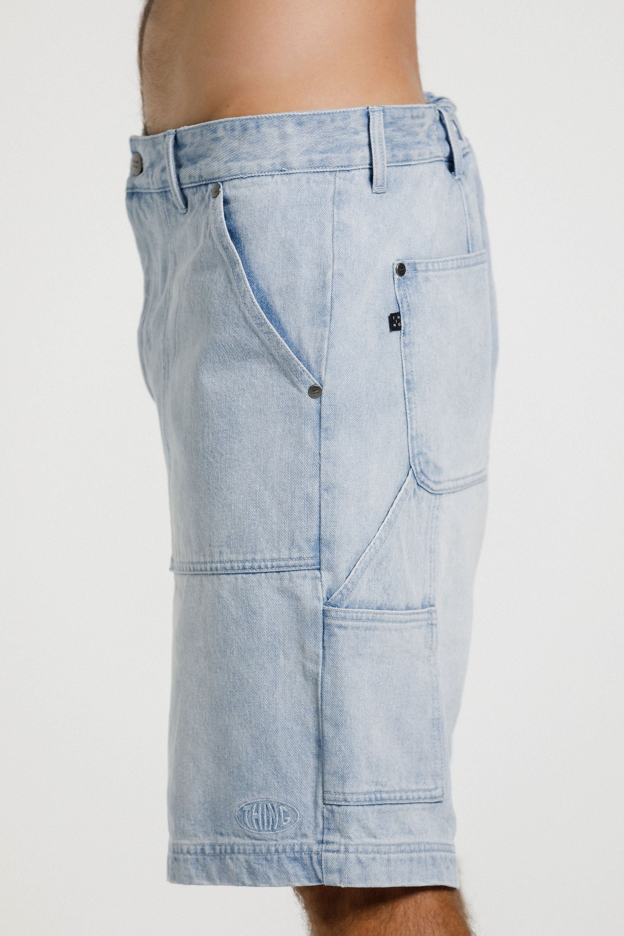 Chore Short - Stone Wash Denim