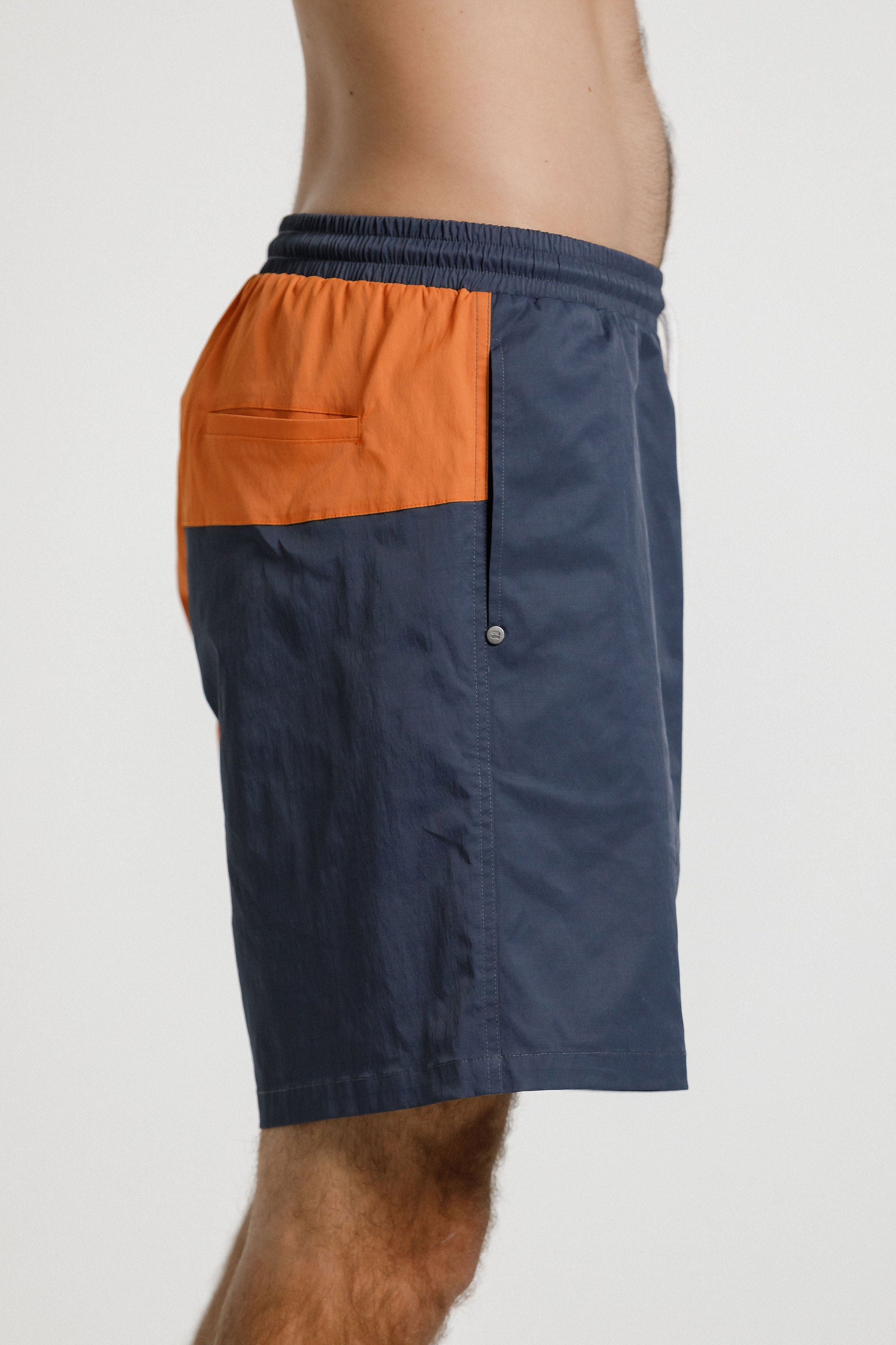 Wavy Short - Slate/Orange/Yellow