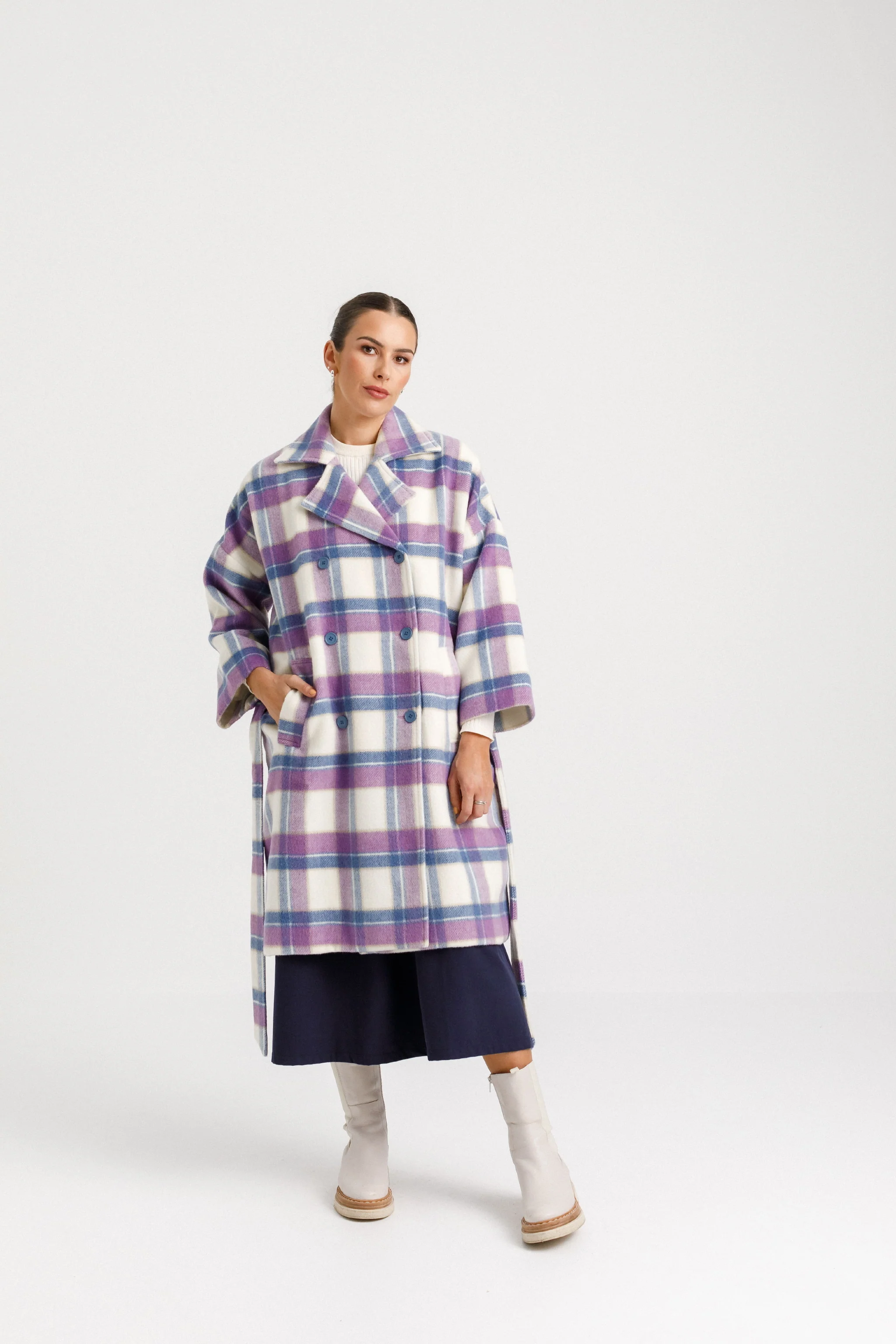 Dixie Coat - Blue Plaid