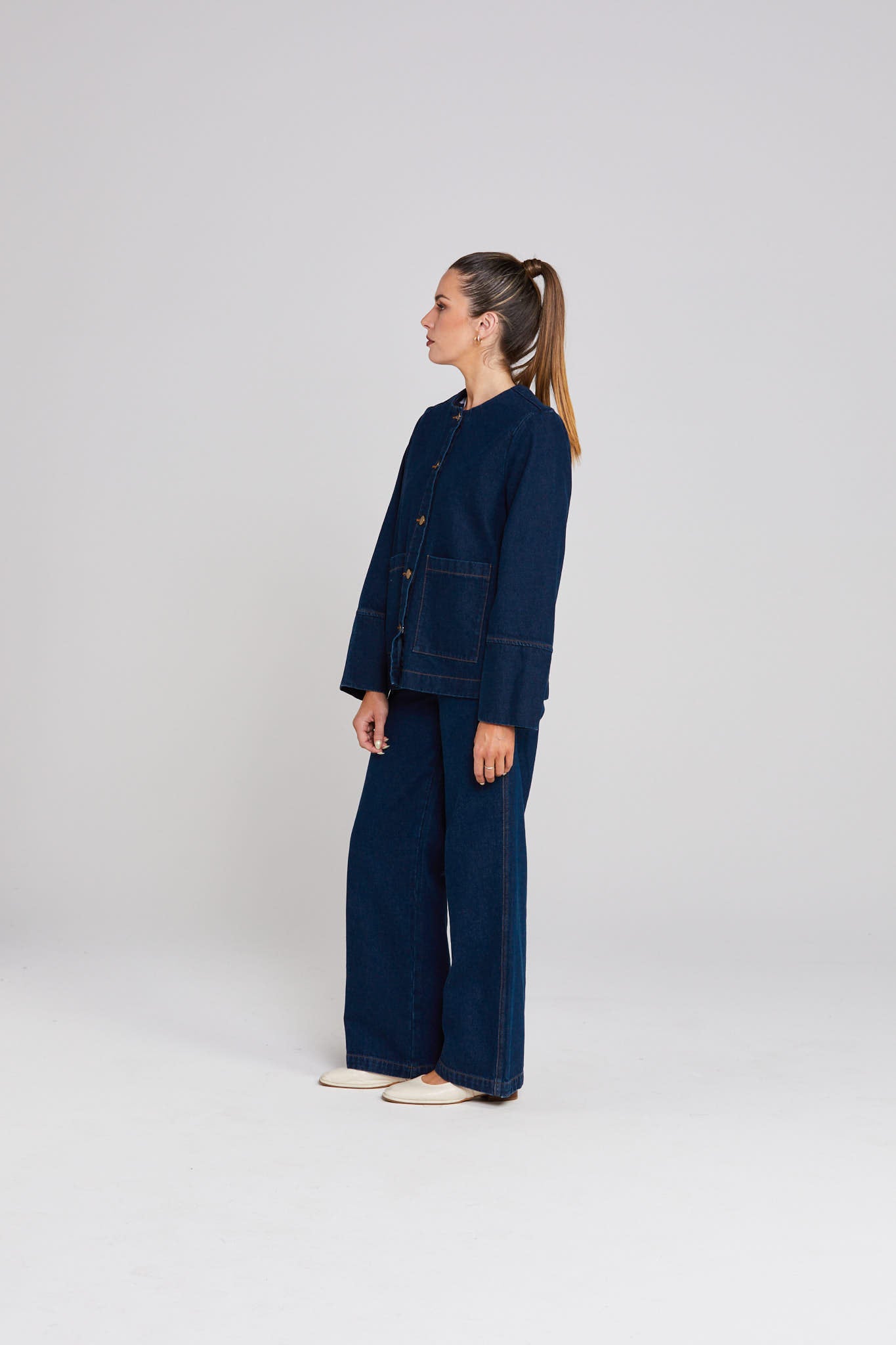 Embark Shacket - Indigo Denim