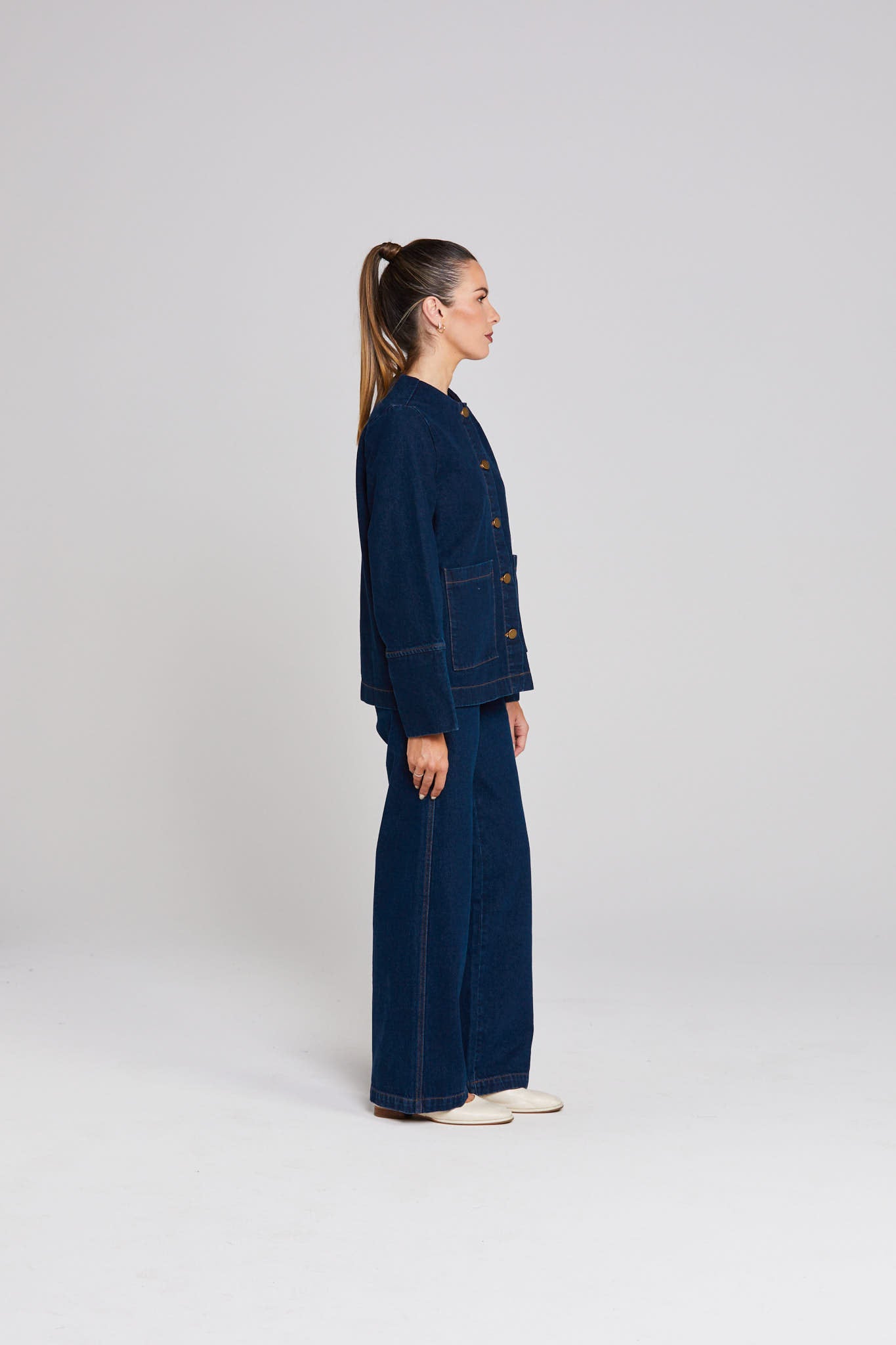 Embark Shacket - Indigo Denim