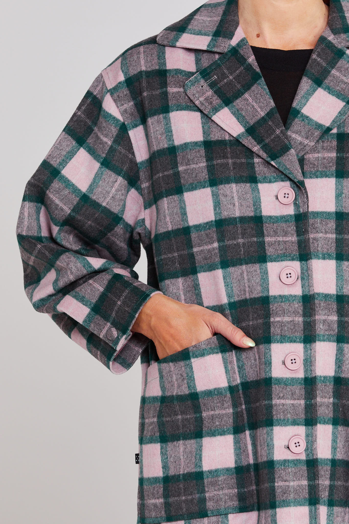 Tillie Coat - Emerald Blush