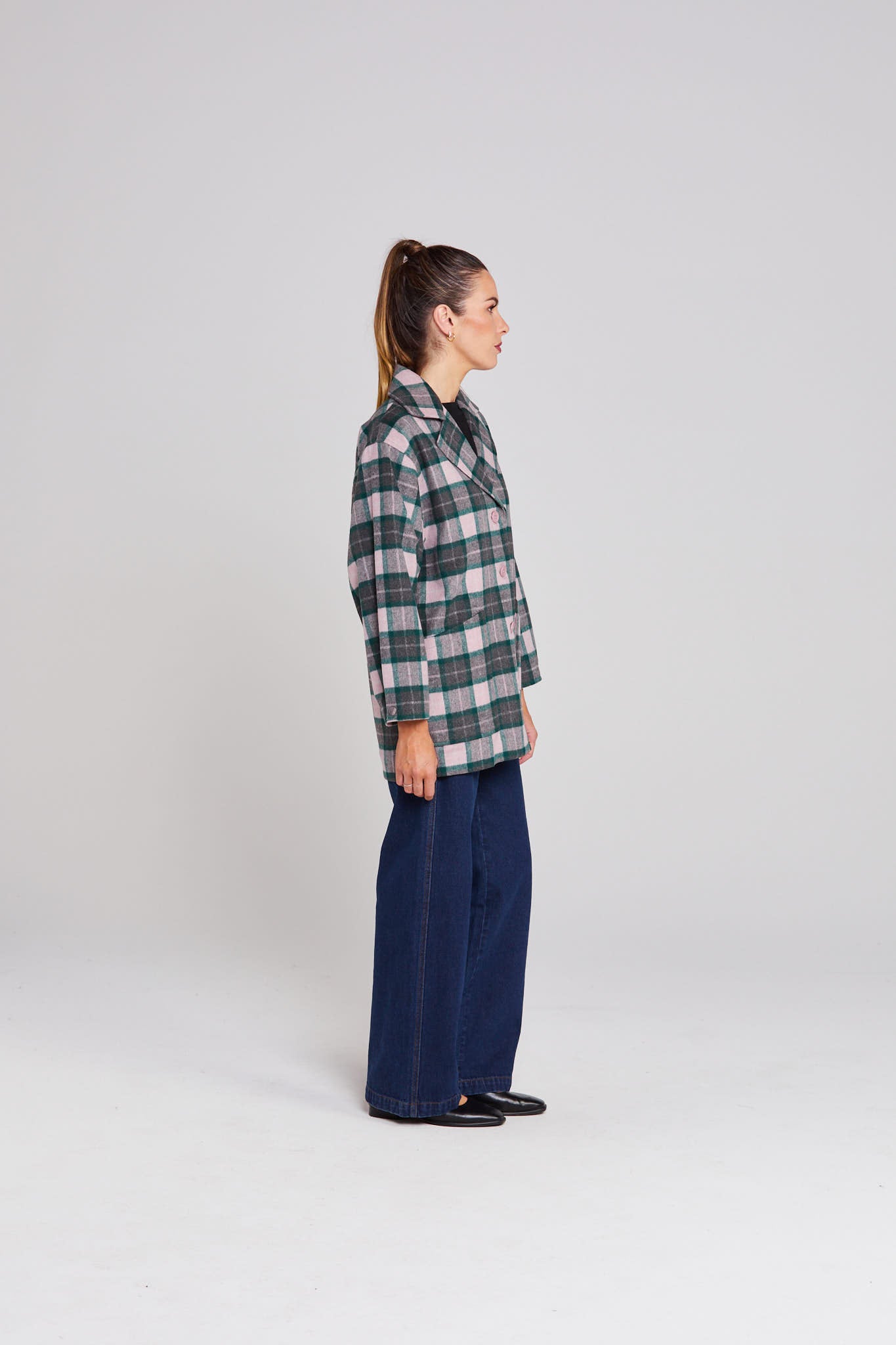 Tillie Coat - Emerald Blush