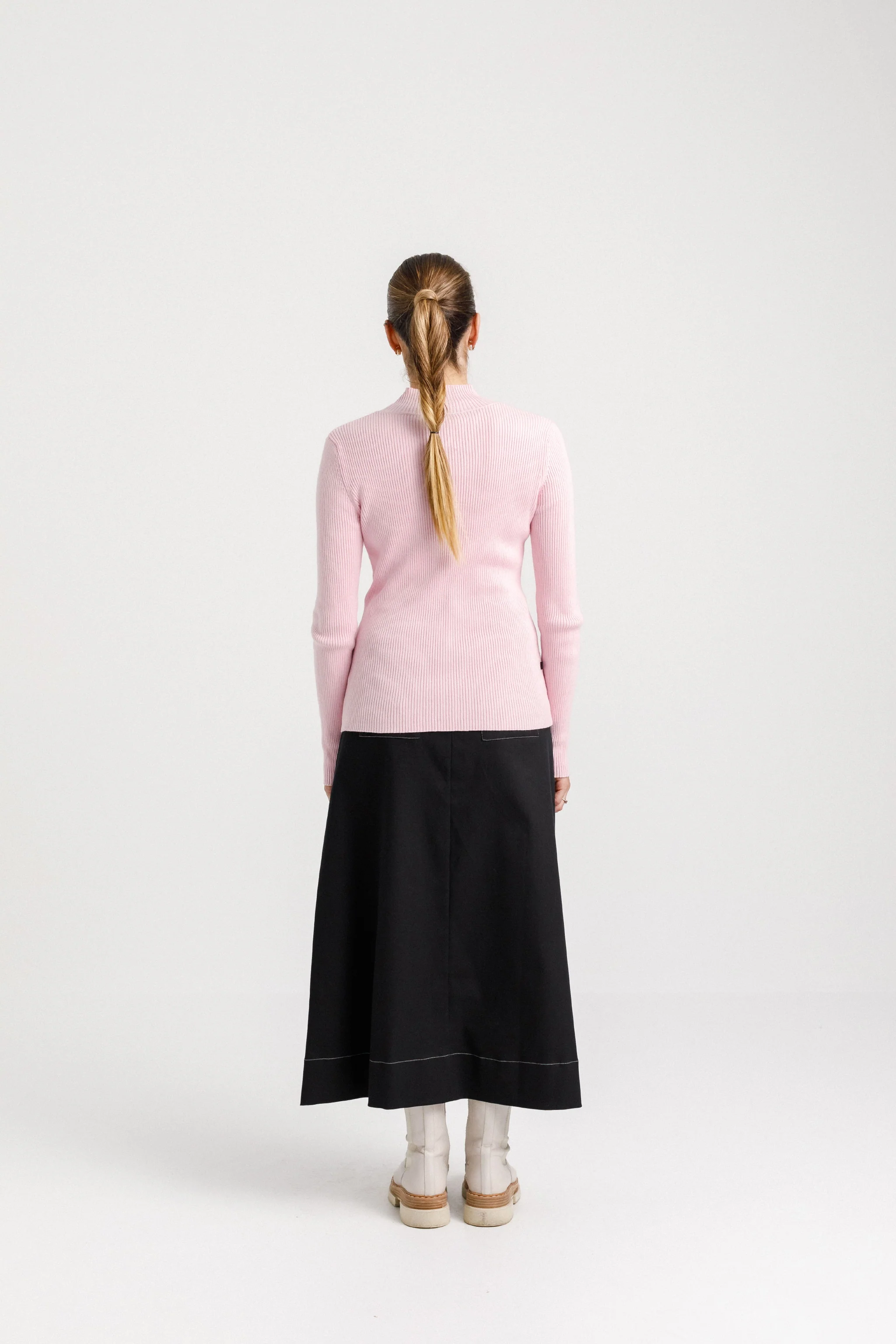 Mock Neck Longsleeve - Blush